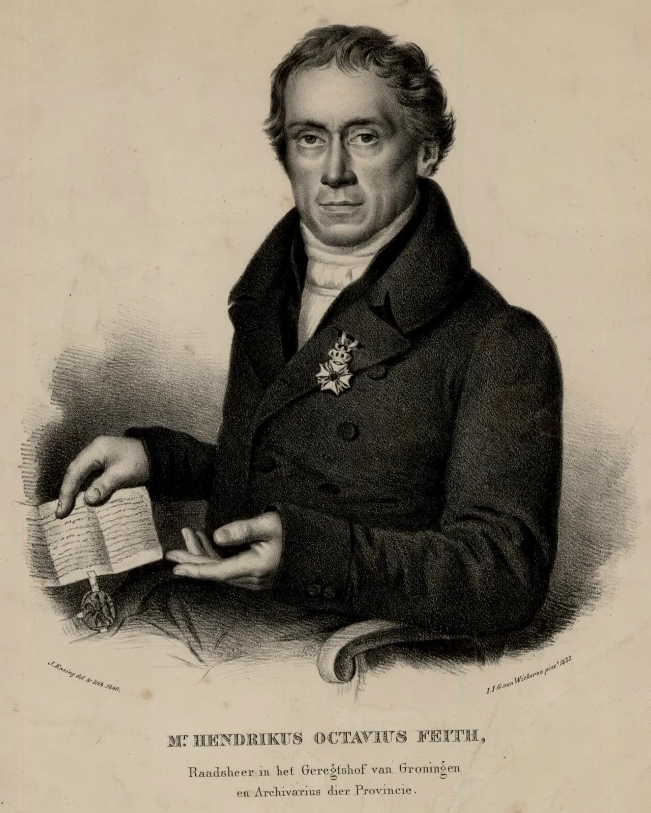 Portrait of Hendrikus Octavius Feith (1778–1849) – memorial page