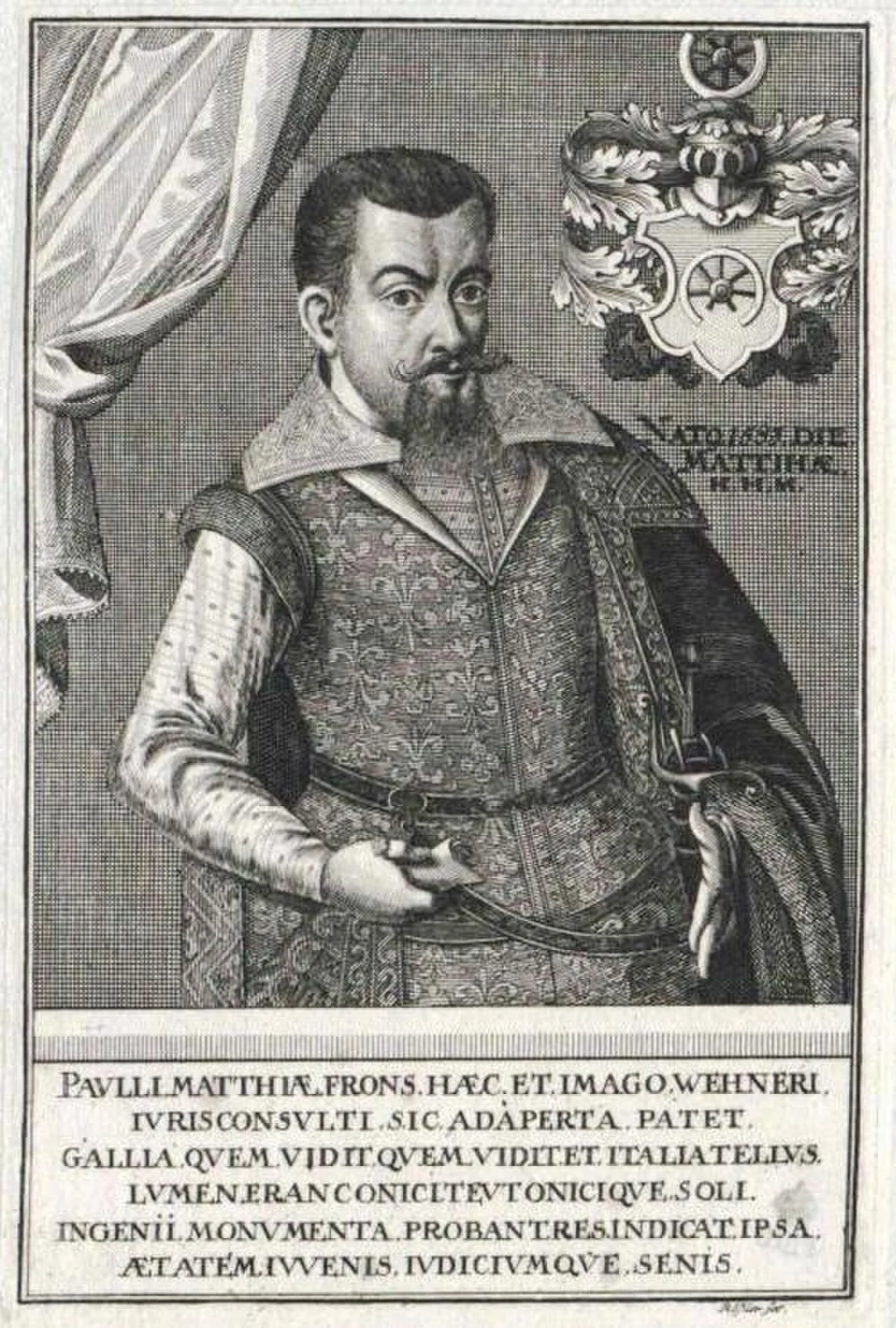 Porträt von Paul Matthias Wehner (1583–1612) – Gedenkseite