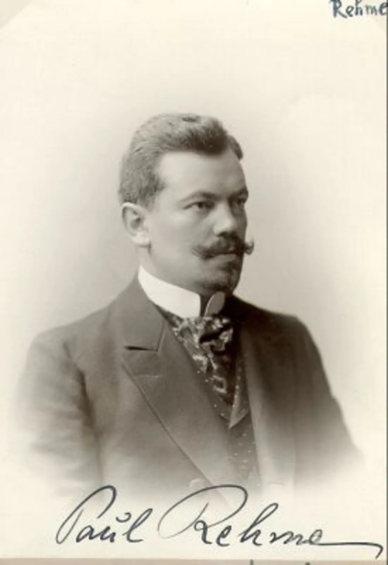 Porträt von Paul Rehme (1867–1941) – Gedenkseite