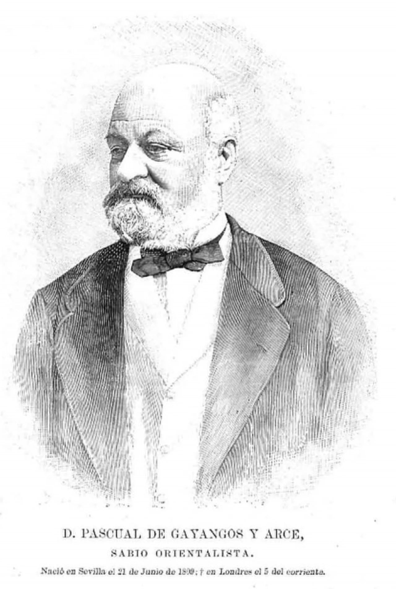 Portrait of Pascual de Gayangos y Arce (1809–1897) – memorial page