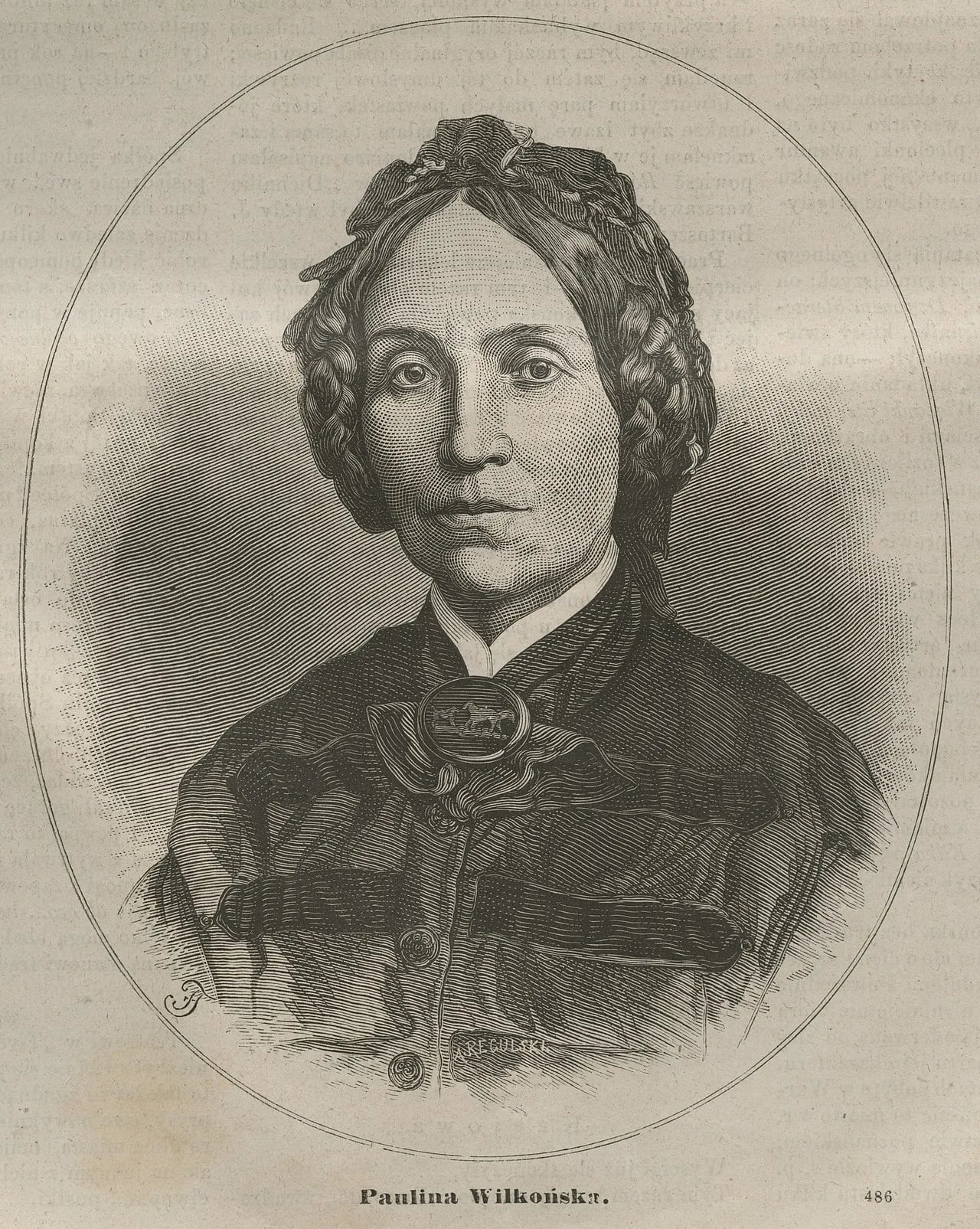 Portrait of Paulina Wilkońska (1815–1875) – memorial page