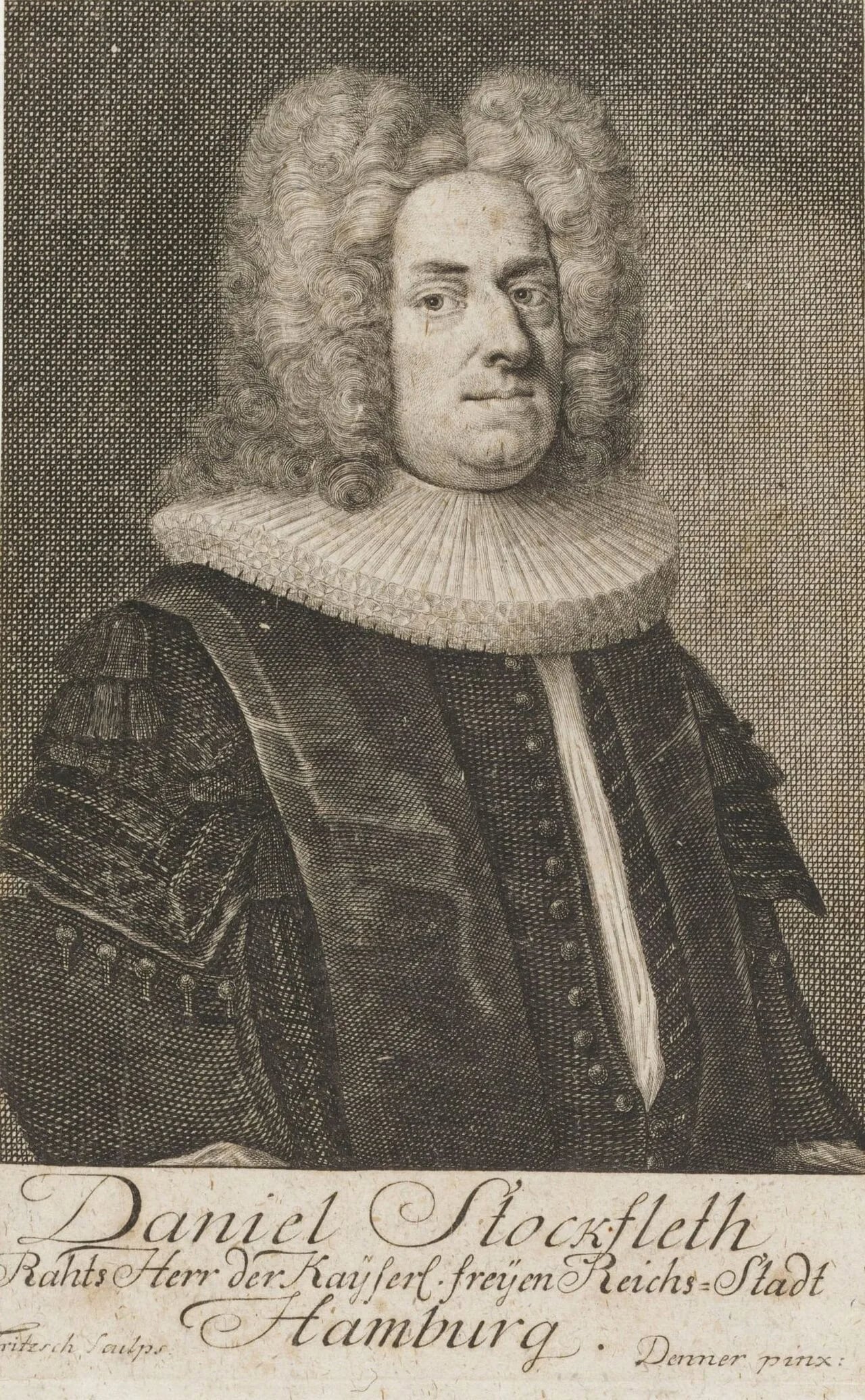 Porträt von Daniel Stockfleth (1676–1739) – Gedenkseite
