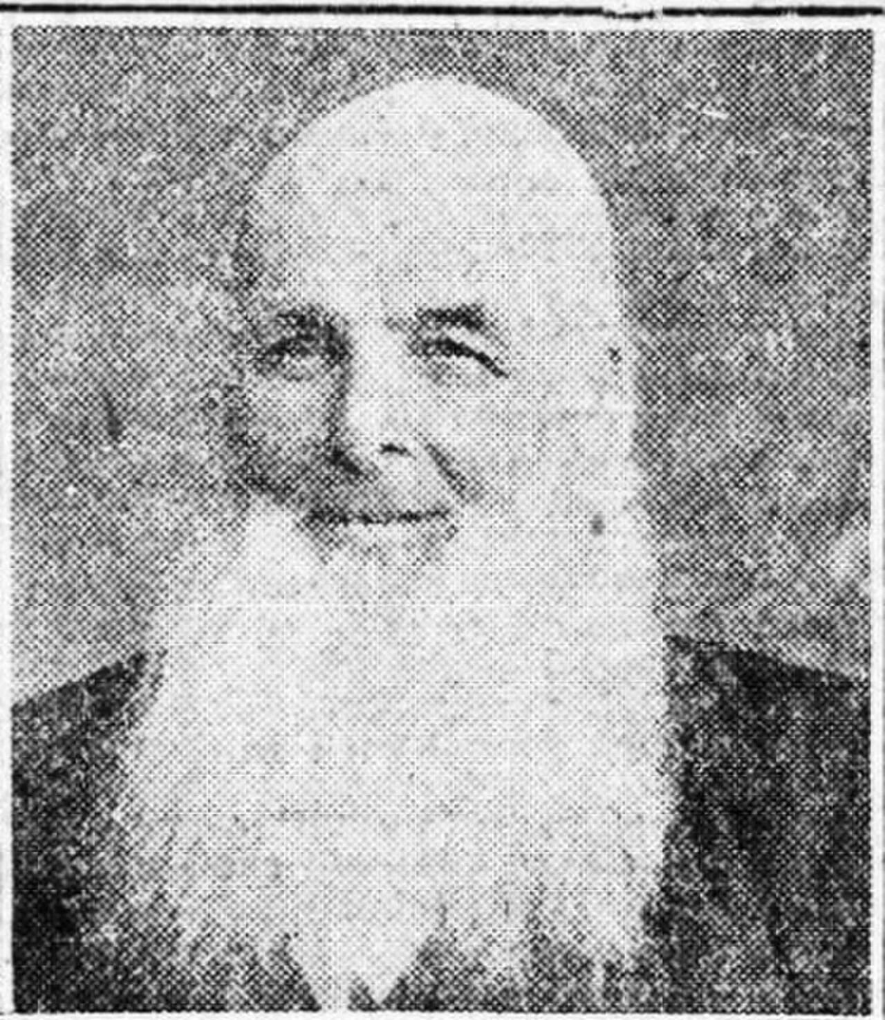Porträt von Coslett Coslett (1834–1910) – Gedenkseite