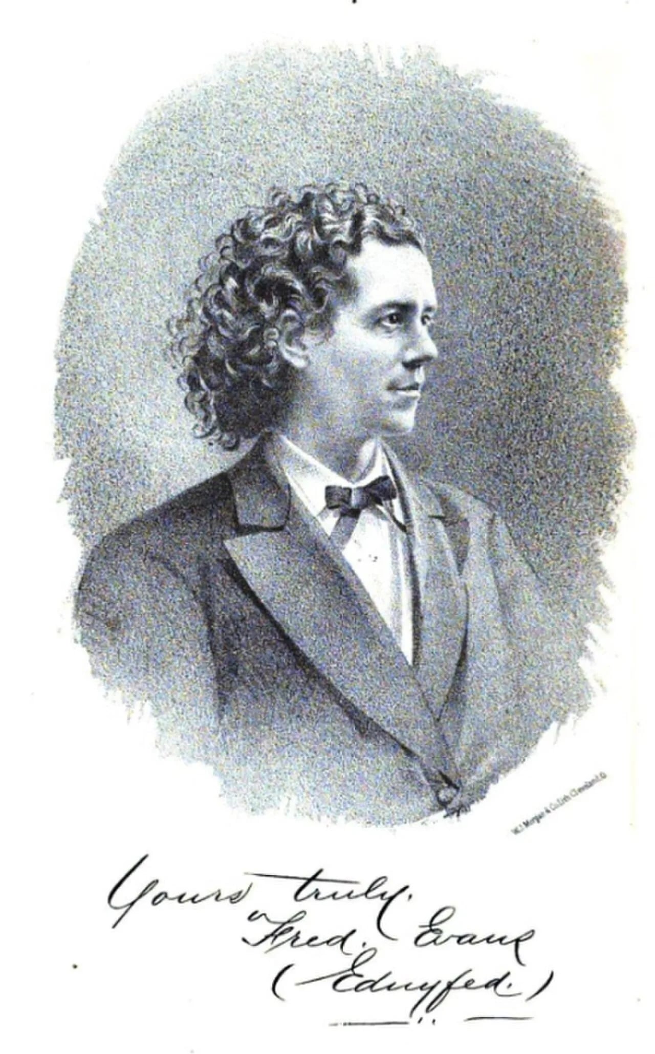 Porträt von Frederick Evans (1840–1897) – Gedenkseite