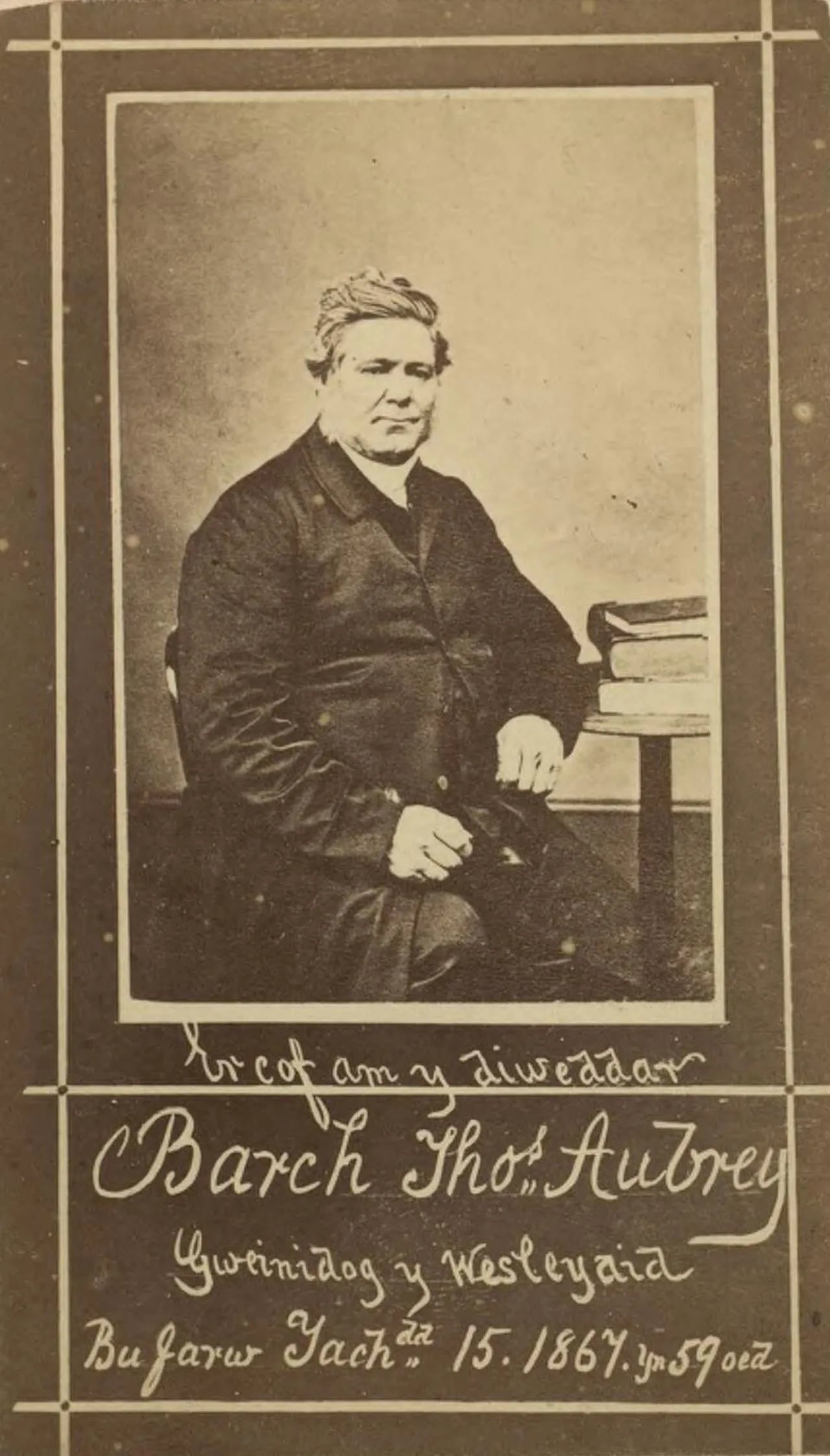 Porträt von Thomas Aubrey (1808–1867) – Gedenkseite