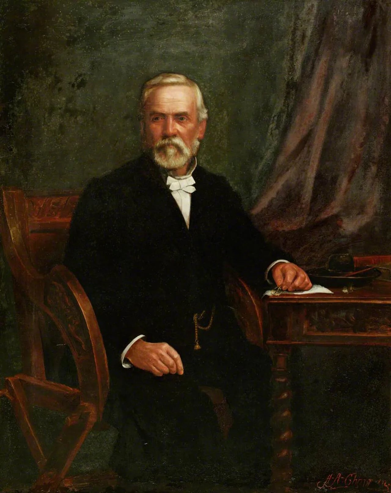 Porträt von Thomas Rees (1825–1908) – Gedenkseite