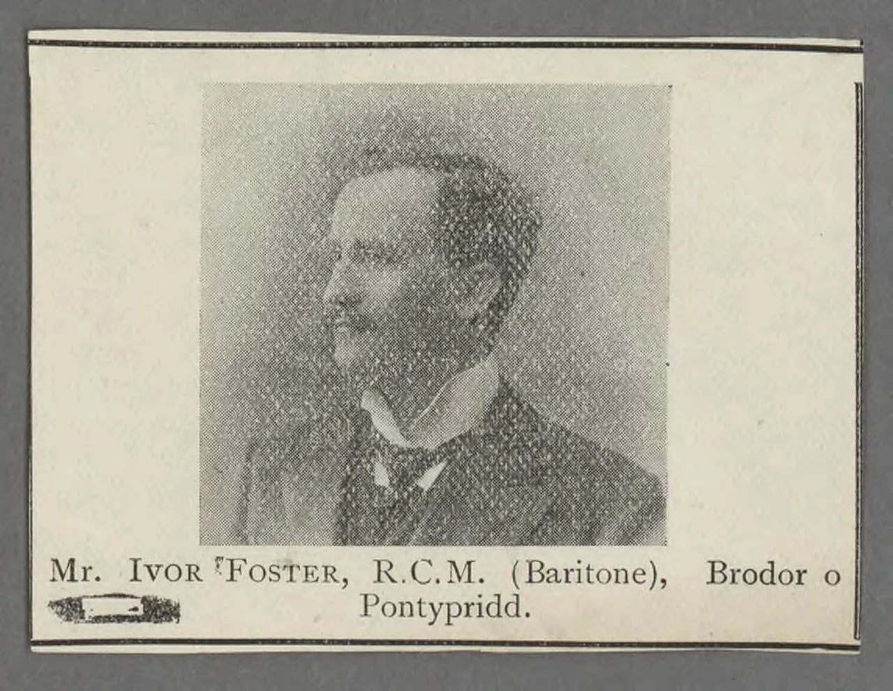 Porträt von Ivor Llewelyn Foster (1870–1959) – Gedenkseite