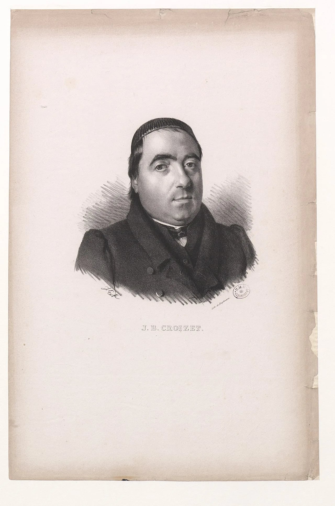Portrait of Jean-Baptiste Croizet (1787–1859) – memorial page