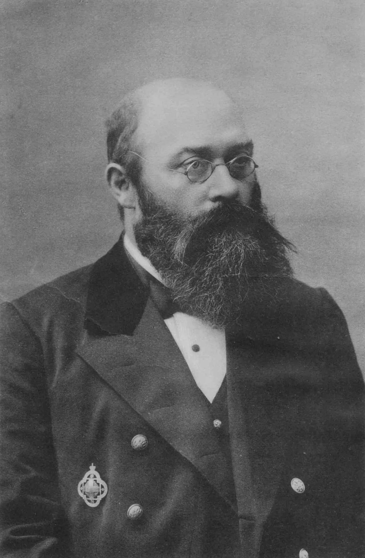 Porträt von Afanassi Iwanowitsch Bulgakow (1859–1907) – Gedenkseite