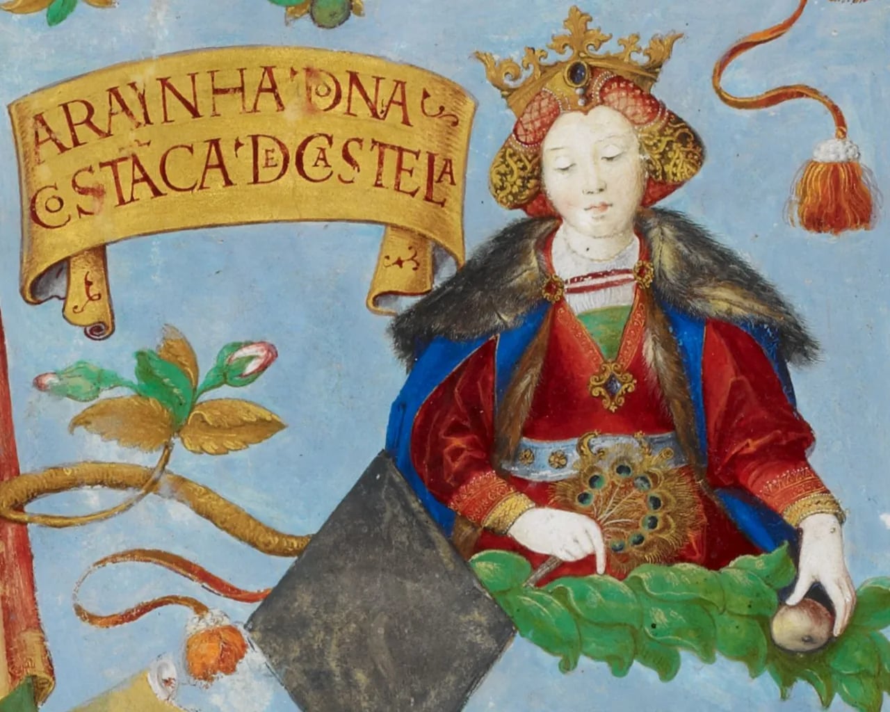 Porträt von Konstanze von Portugal (1290–1313) – Gedenkseite