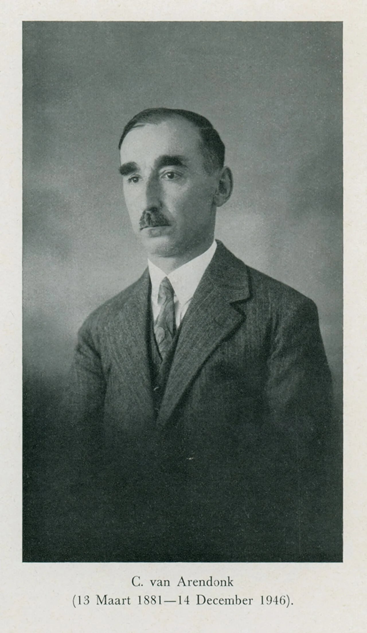 Portrait of Cornelis van Arendonk (1881–1946) – memorial page