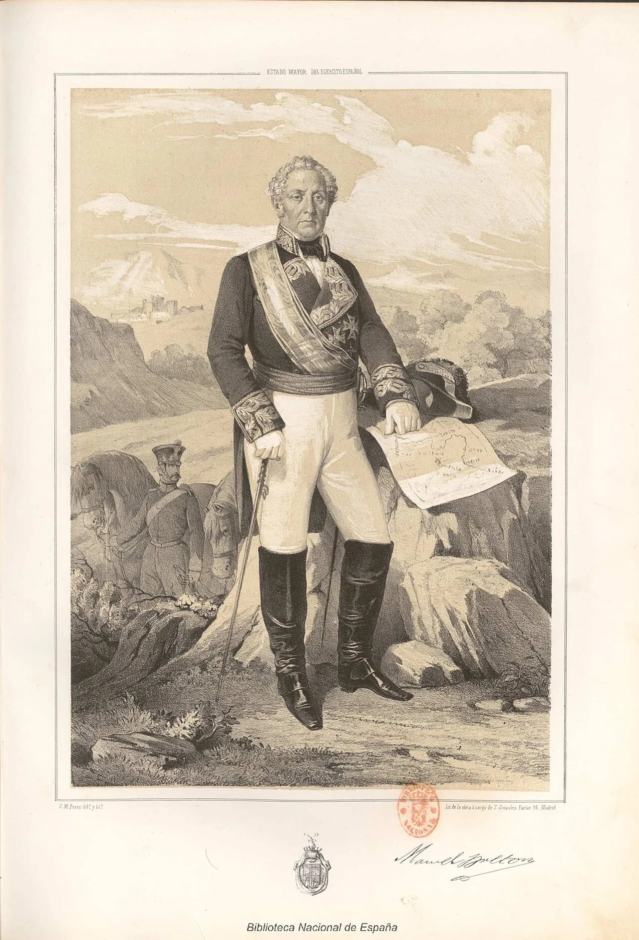 Porträt von Manuel Bretón del Río y Fernández del Jubera (1780–1859) – Gedenkseite