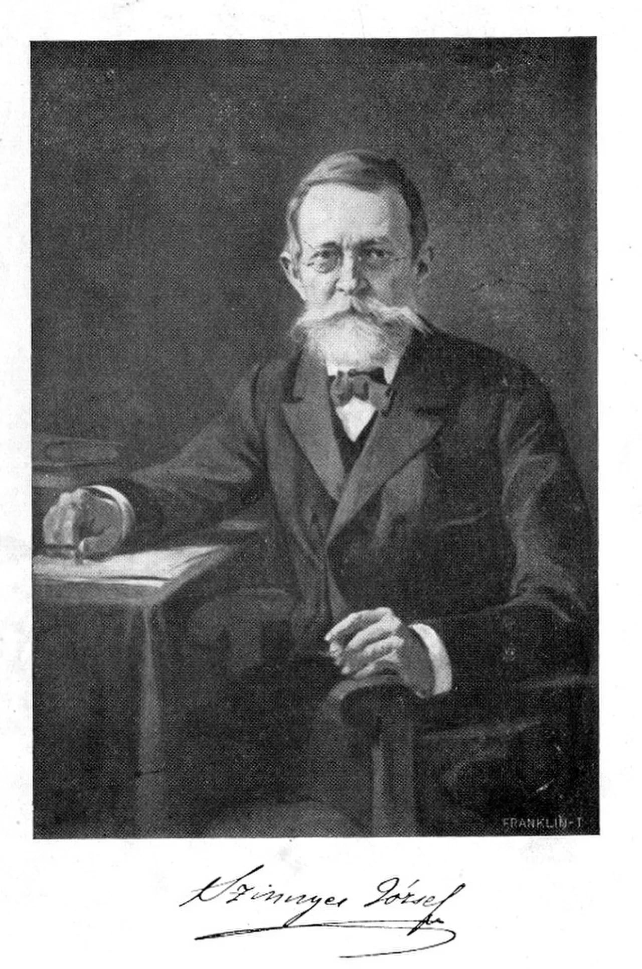 Portrait of József Szinnyei (1830–1913) – memorial page