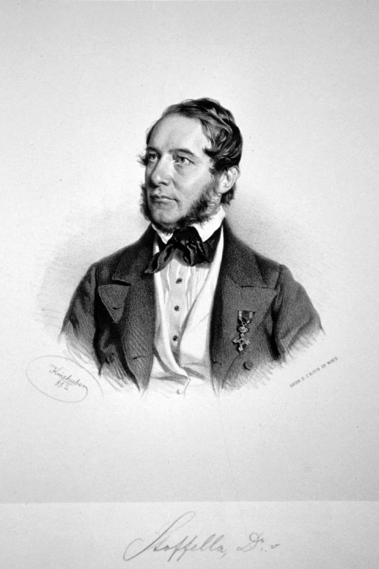 Porträt von Pietro Stoffella d’Alta Rupe (1795–1871) – Gedenkseite