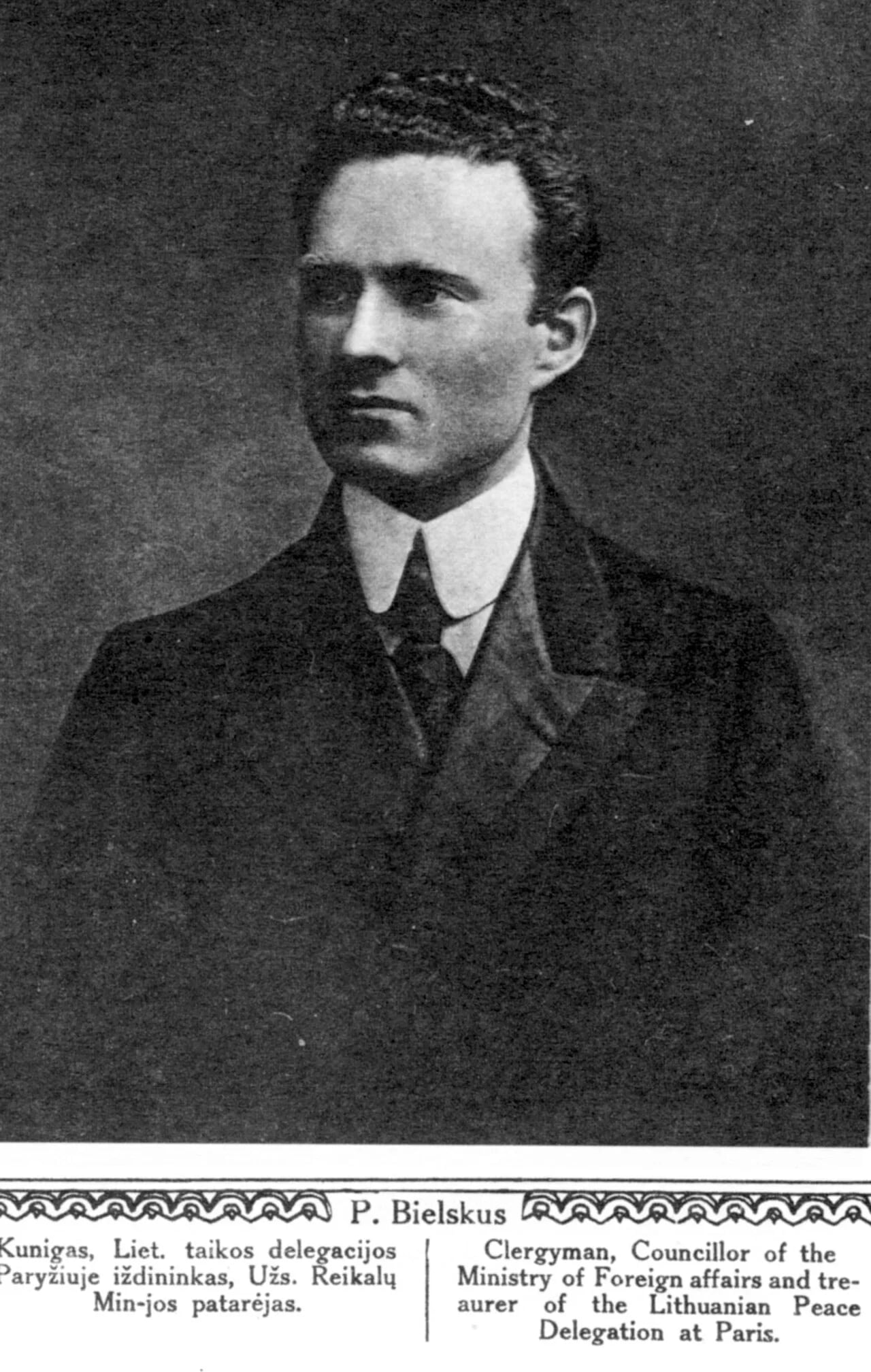 Portrait of Pijus Bielskus (1880–1958) – memorial page