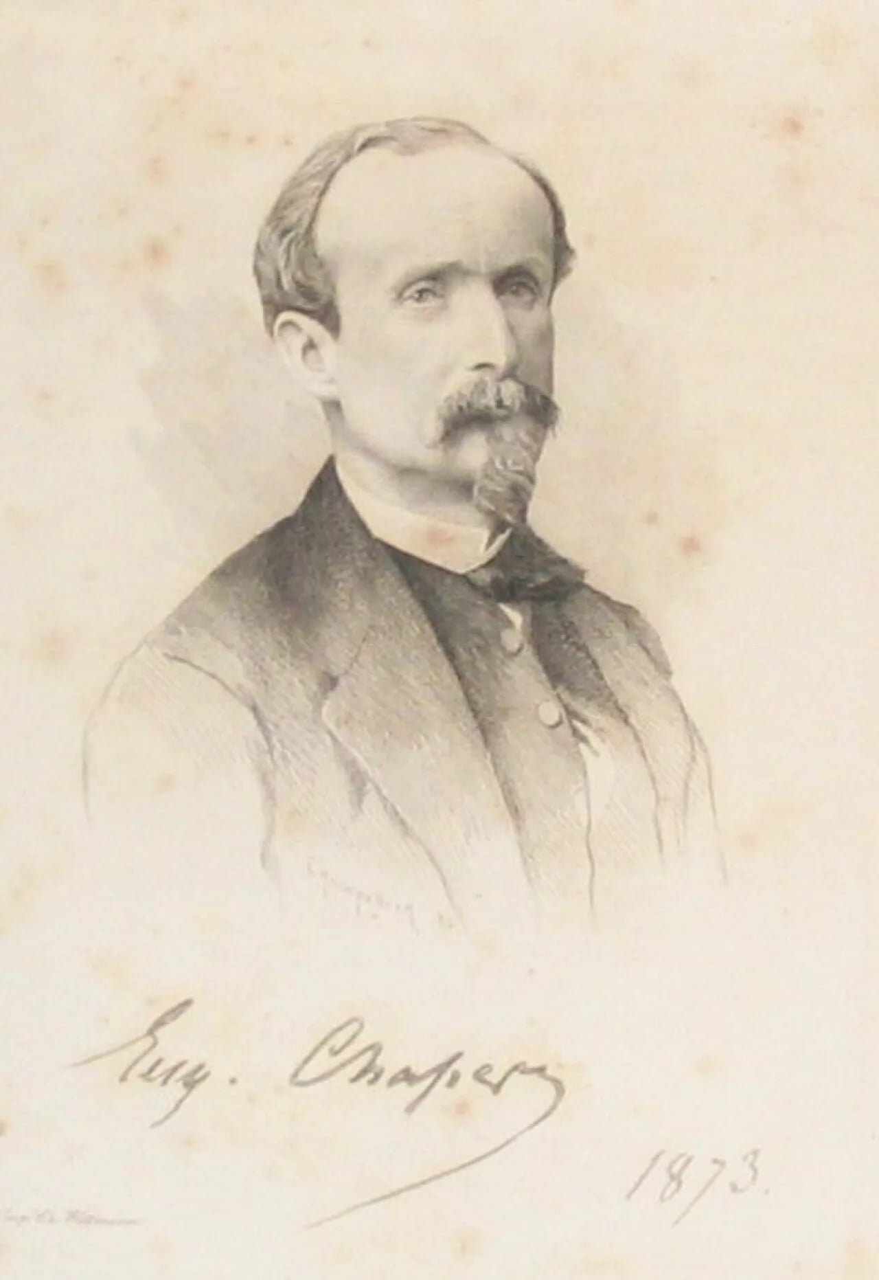 Porträt von Eugène Chaper (1827–1890) – Gedenkseite