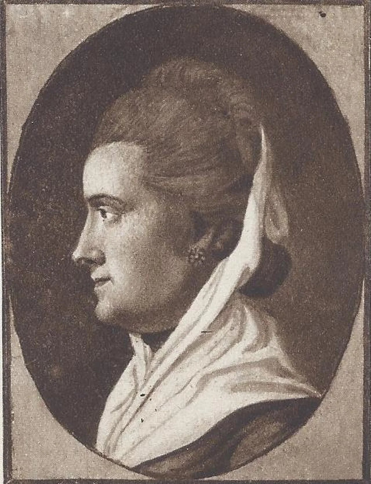 Porträt von Katharina von Zimmermann (1756–1781) – Gedenkseite