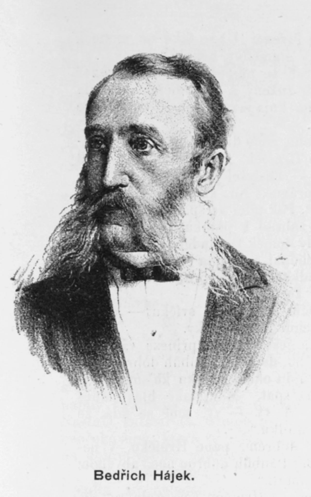 Porträt von Bedřich Hájek (1828–1912) – Gedenkseite