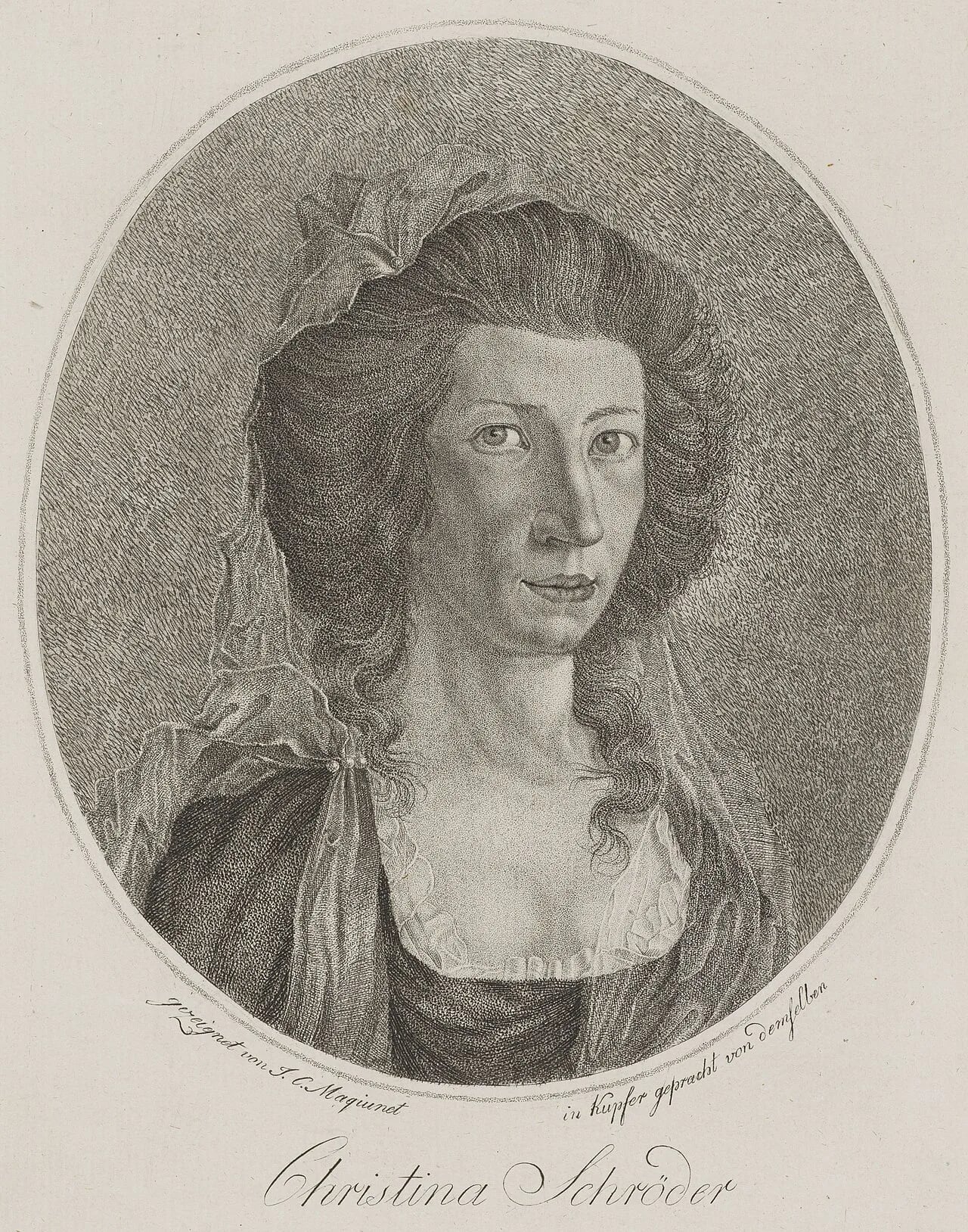 Porträt von Anna Christina Schröder (1755–1829) – Gedenkseite