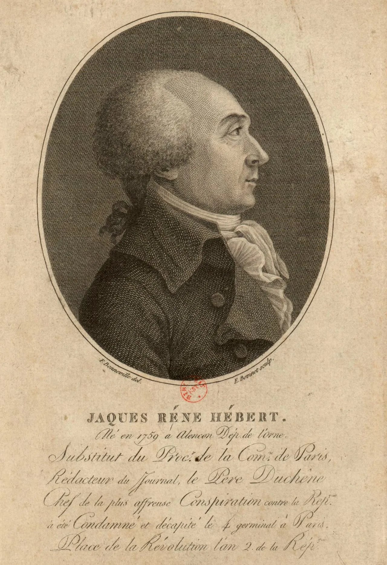 Portrait of Jacques-René Hébert (1757–1794) – memorial page