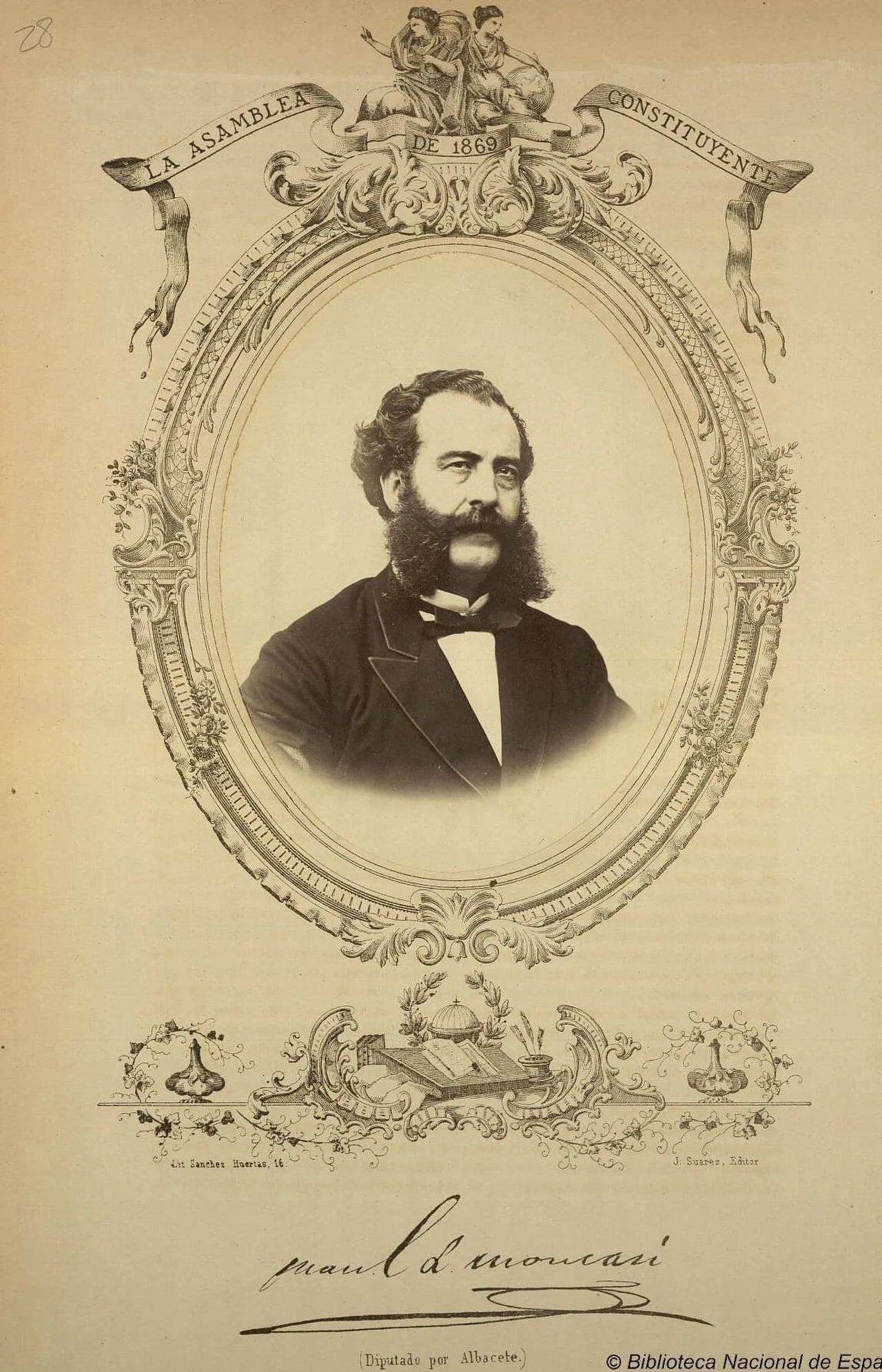 Portrait of Manuel León Moncasí y Castel (1827–1882) – memorial page