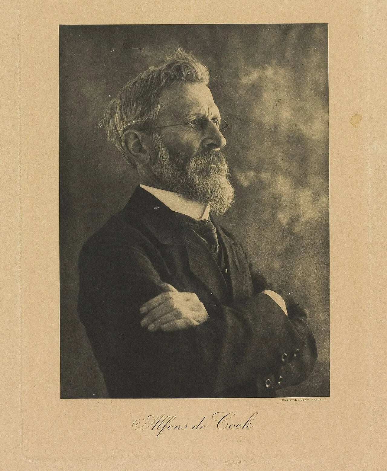 Porträt von Alfons de Cock (1850–1921) – Gedenkseite