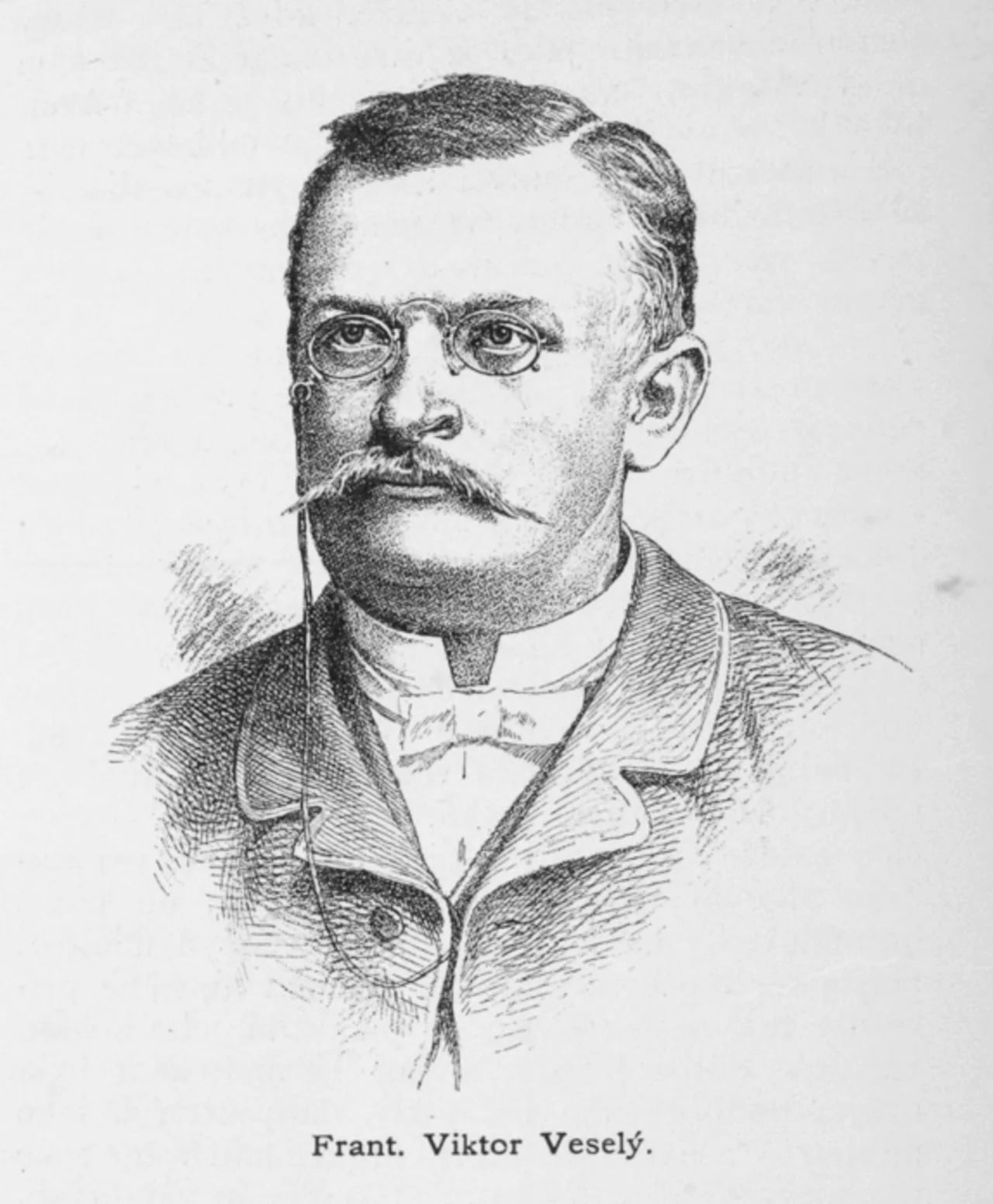Porträt von František Viktor Veselý (1853–1907) – Gedenkseite