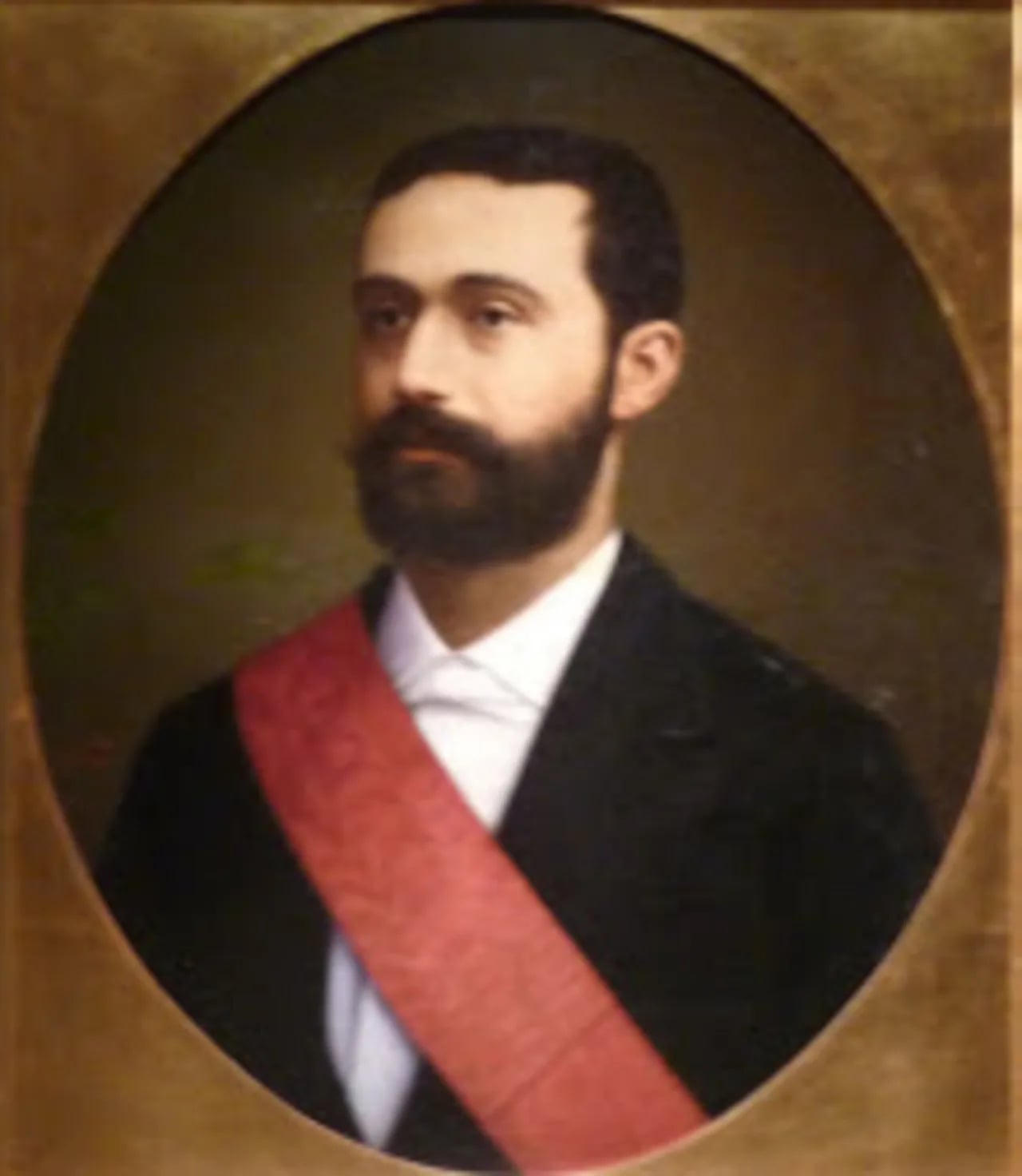 Porträt von Carlos Alfonso González de Orbegoso (1852–1937) – Gedenkseite