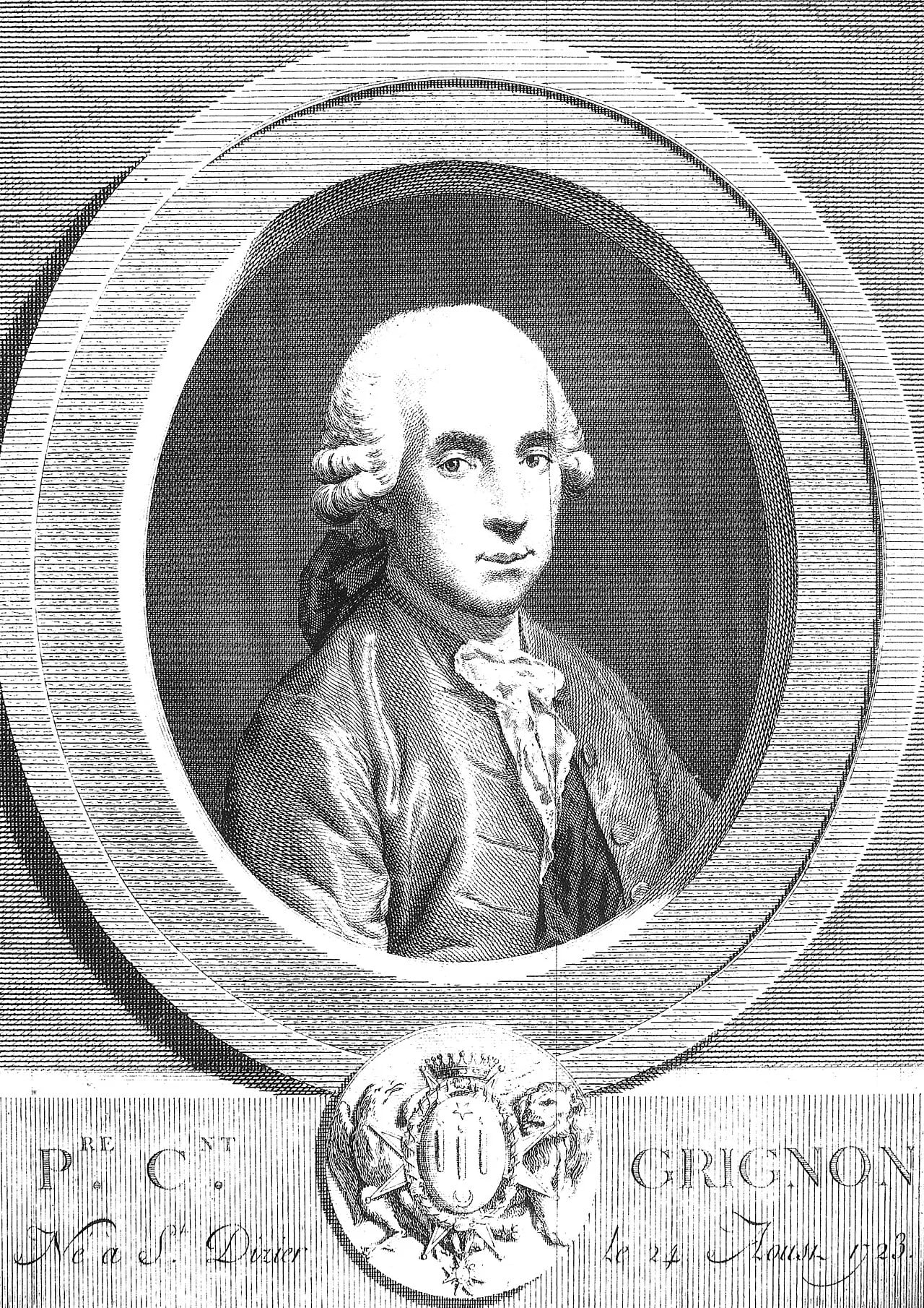 Portrait of Pierre-Clément Grignon (1723–1784) – memorial page