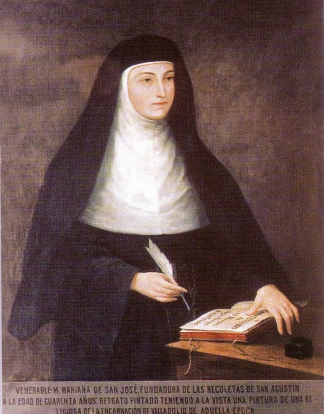 Porträt von Mariana of Saint Joseph (1568–1638) – Gedenkseite