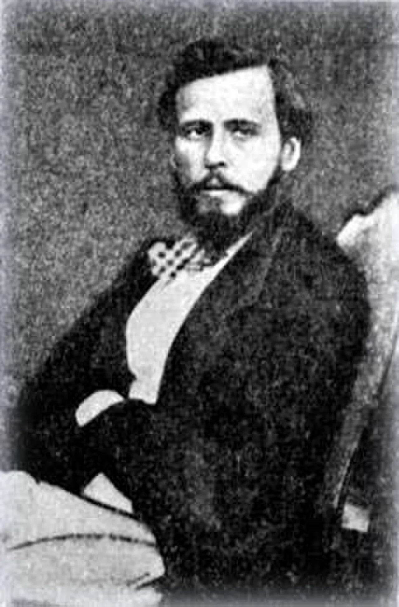 Porträt von Anatoli Iwanowitsch Mamontow (1839–1905) – Gedenkseite