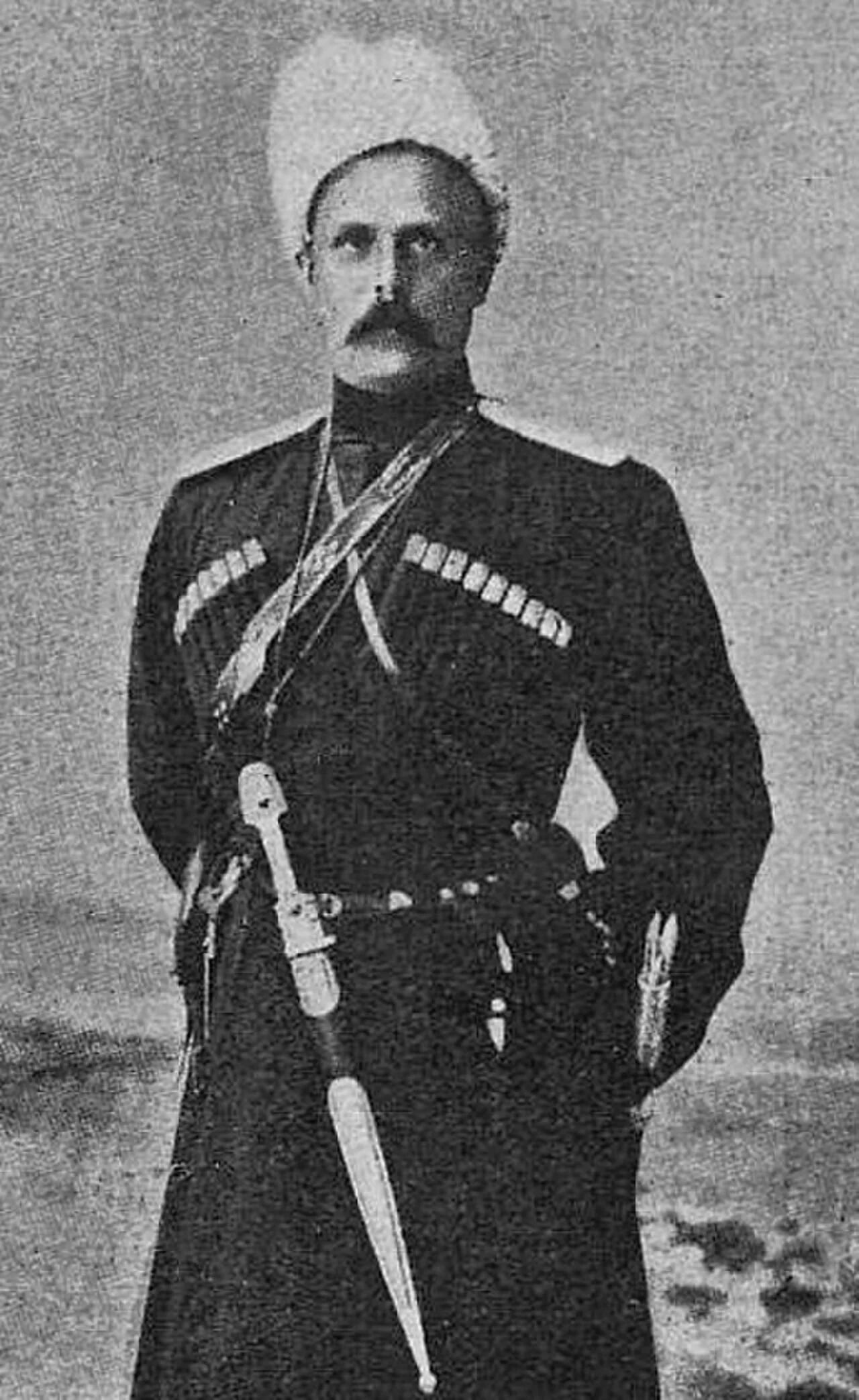 Porträt von Fjodor Alexejewitsch Uwarow (1866–1954) – Gedenkseite