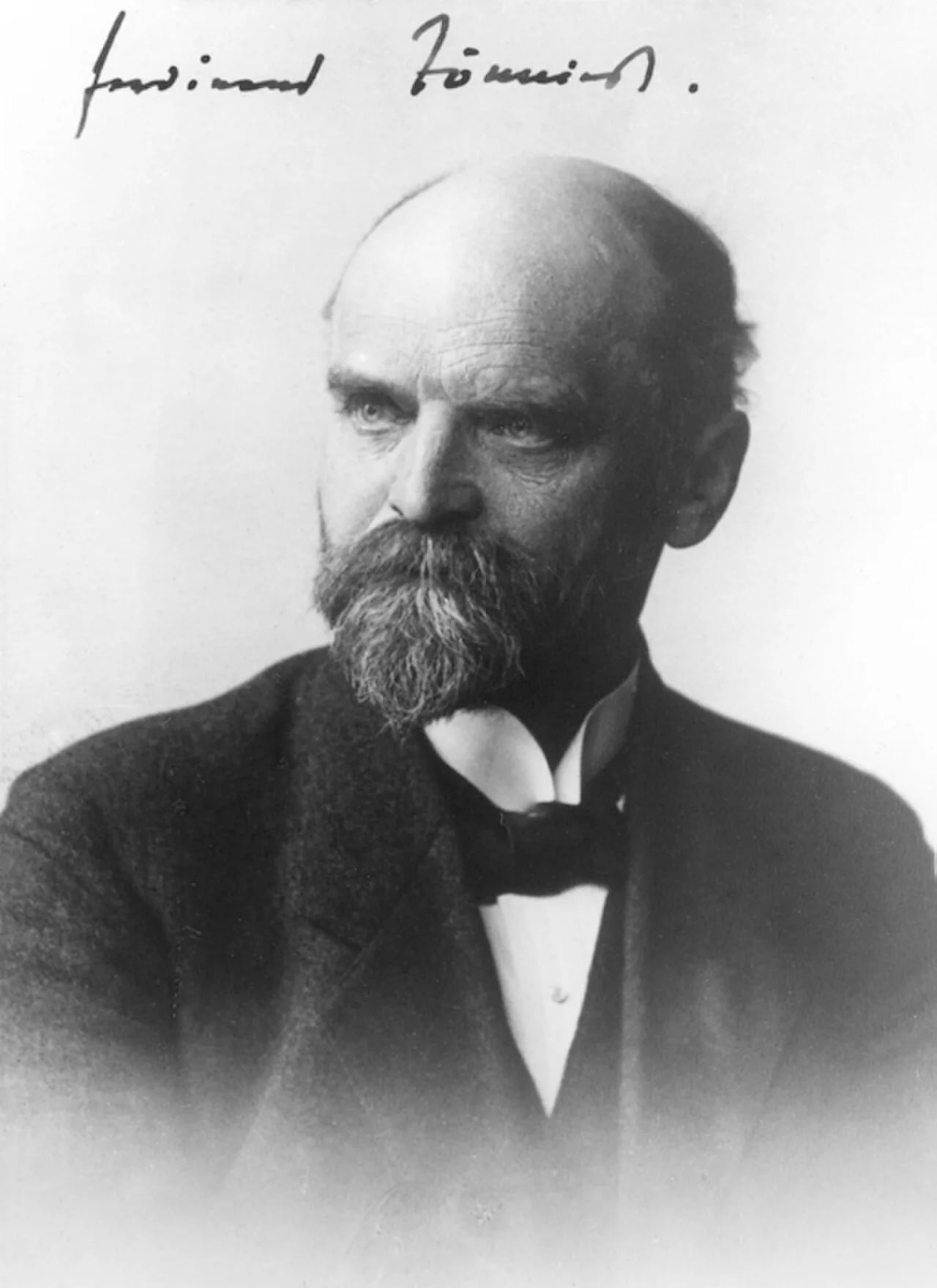 Porträt von Ferdinand Tönnies (1855–1936) – Gedenkseite