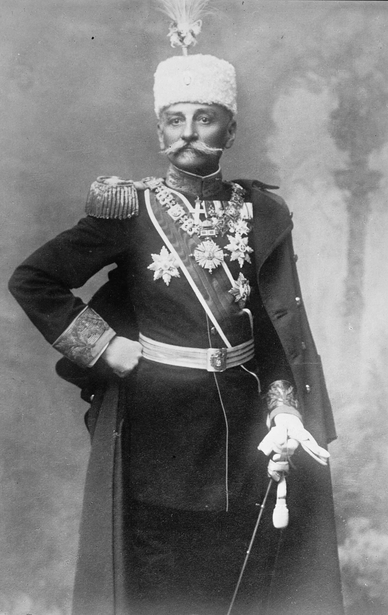 Porträt von Peter I. (1844–1921) – Gedenkseite