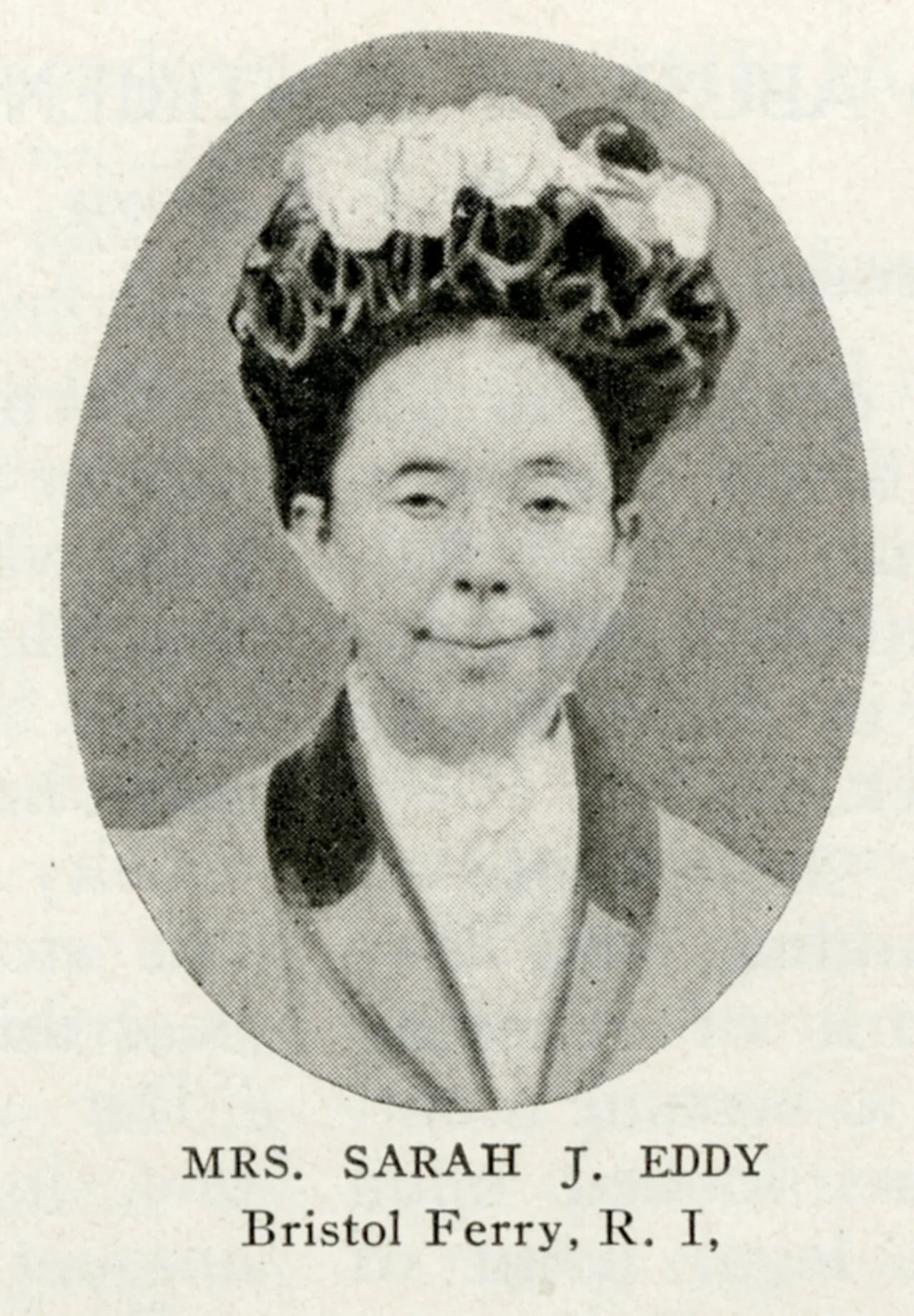 Porträt von Sarah J. Eddy (1851–1945) – Gedenkseite