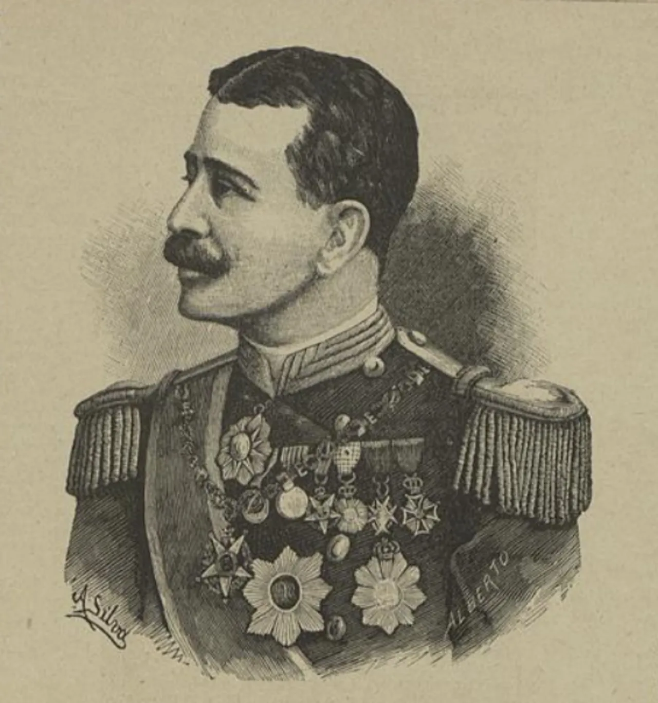 Porträt von Rafael Jácome de Andrade (1851–1900) – Gedenkseite