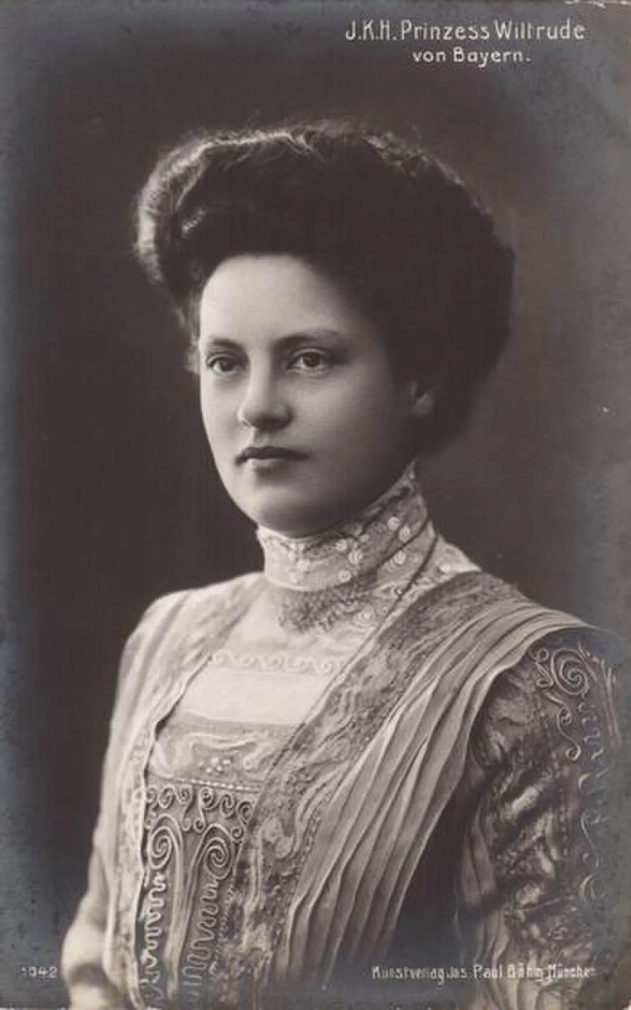 Porträt von Prinzessin Wiltrud, Herzogin zu Urach (1884–1975) – Gedenkseite