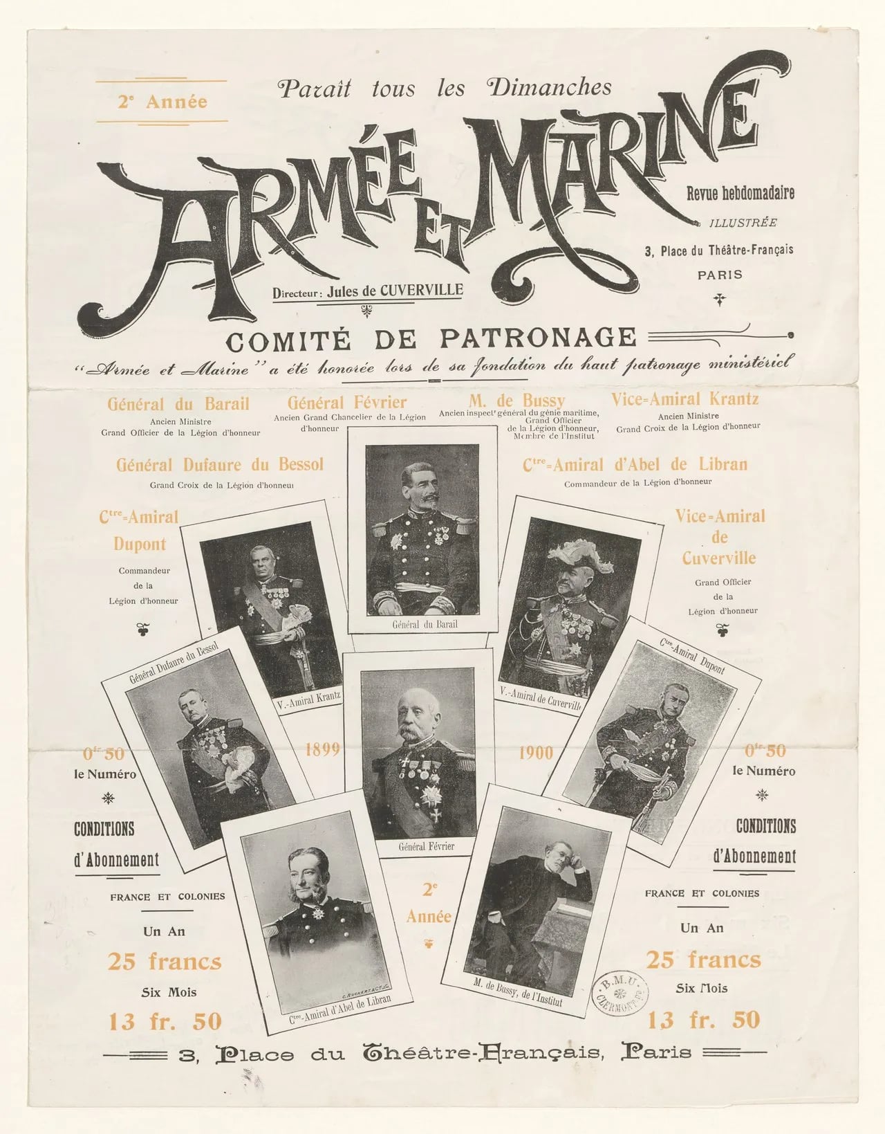 Porträt von Joseph Arthur Dufaure du Bessol (1828–1908) – Gedenkseite