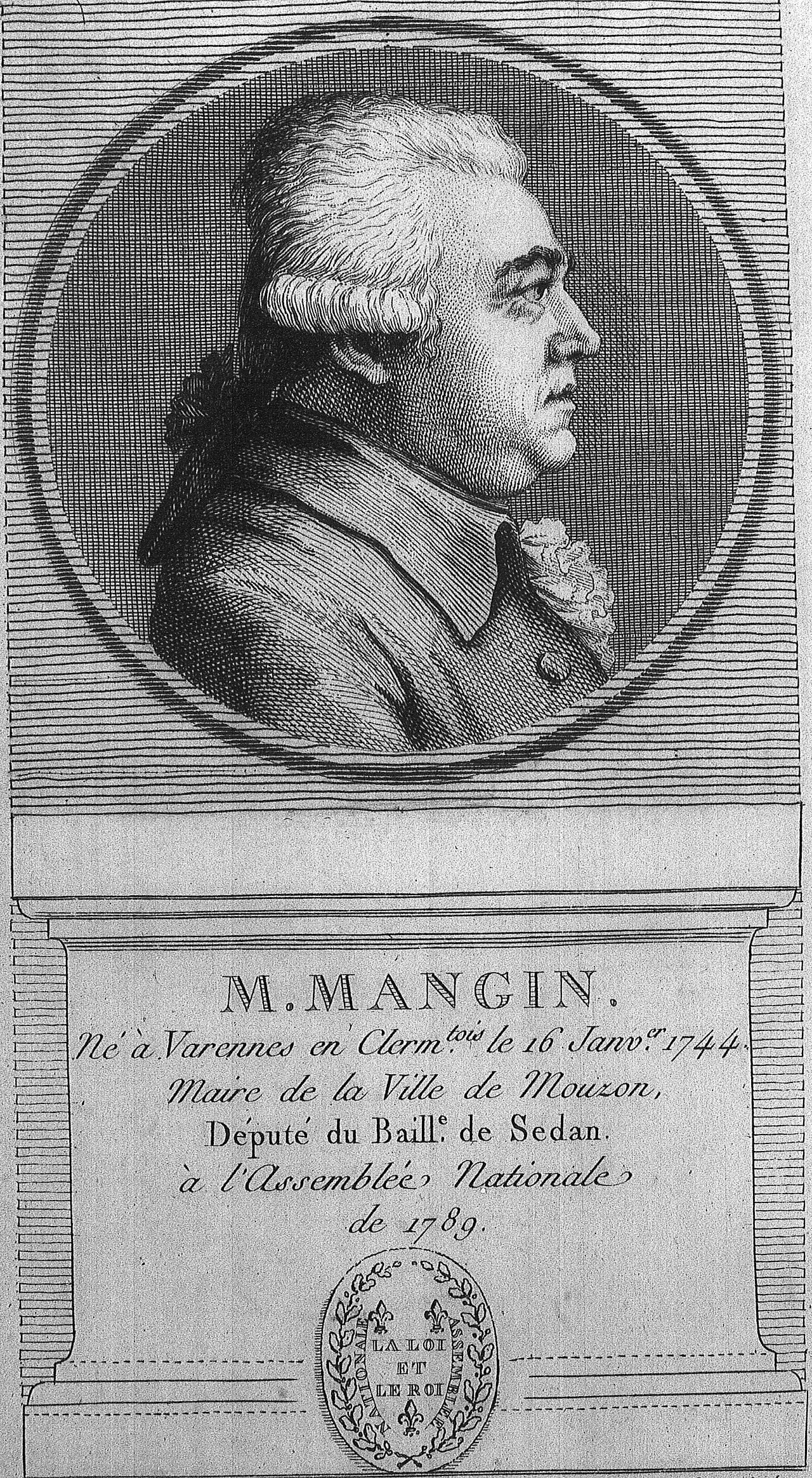 Portrait of Jean Nicolas Mangin (1744–1809) – memorial page