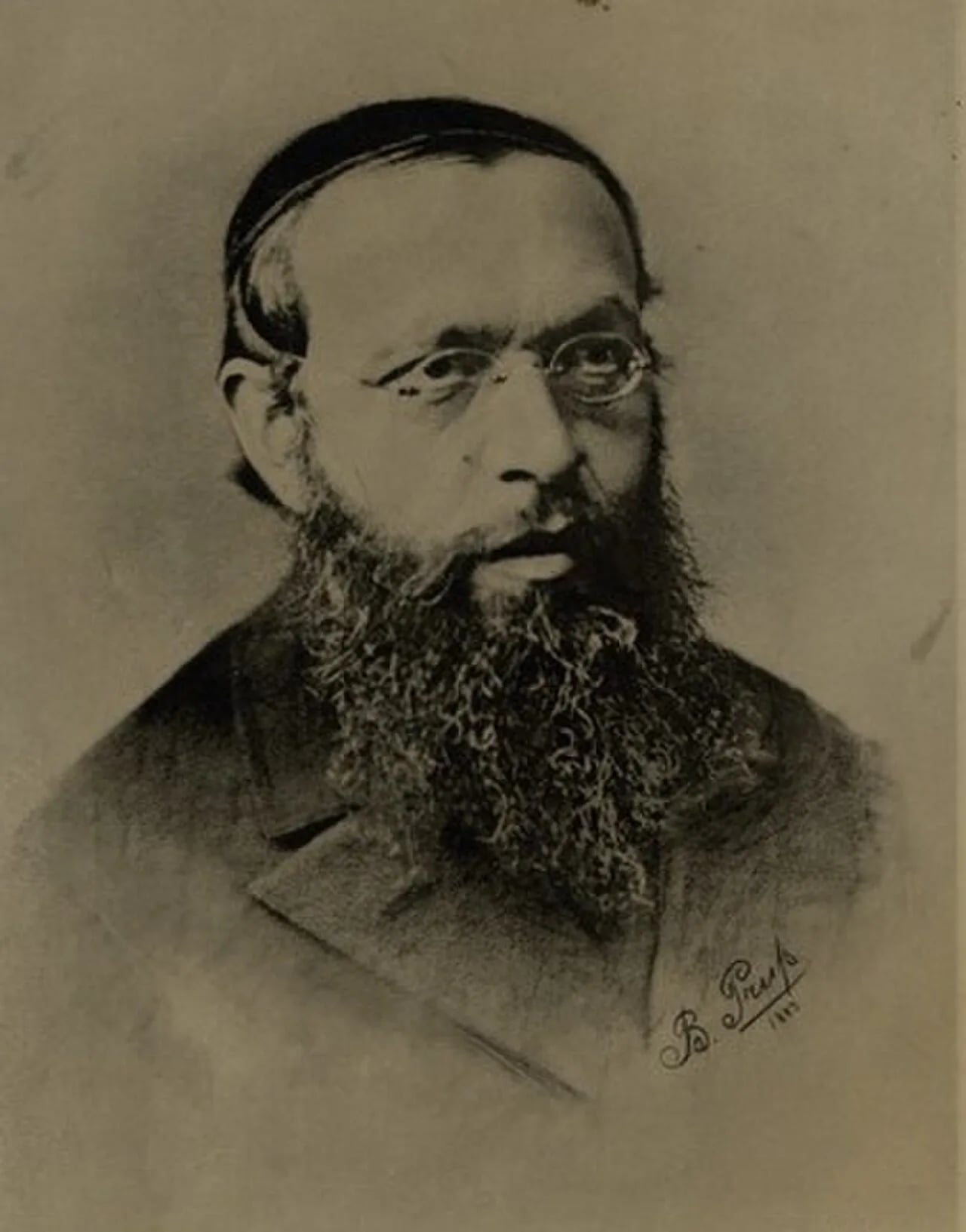 Porträt von Raphael Nathan Rabinowitz (1835–1888) – Gedenkseite