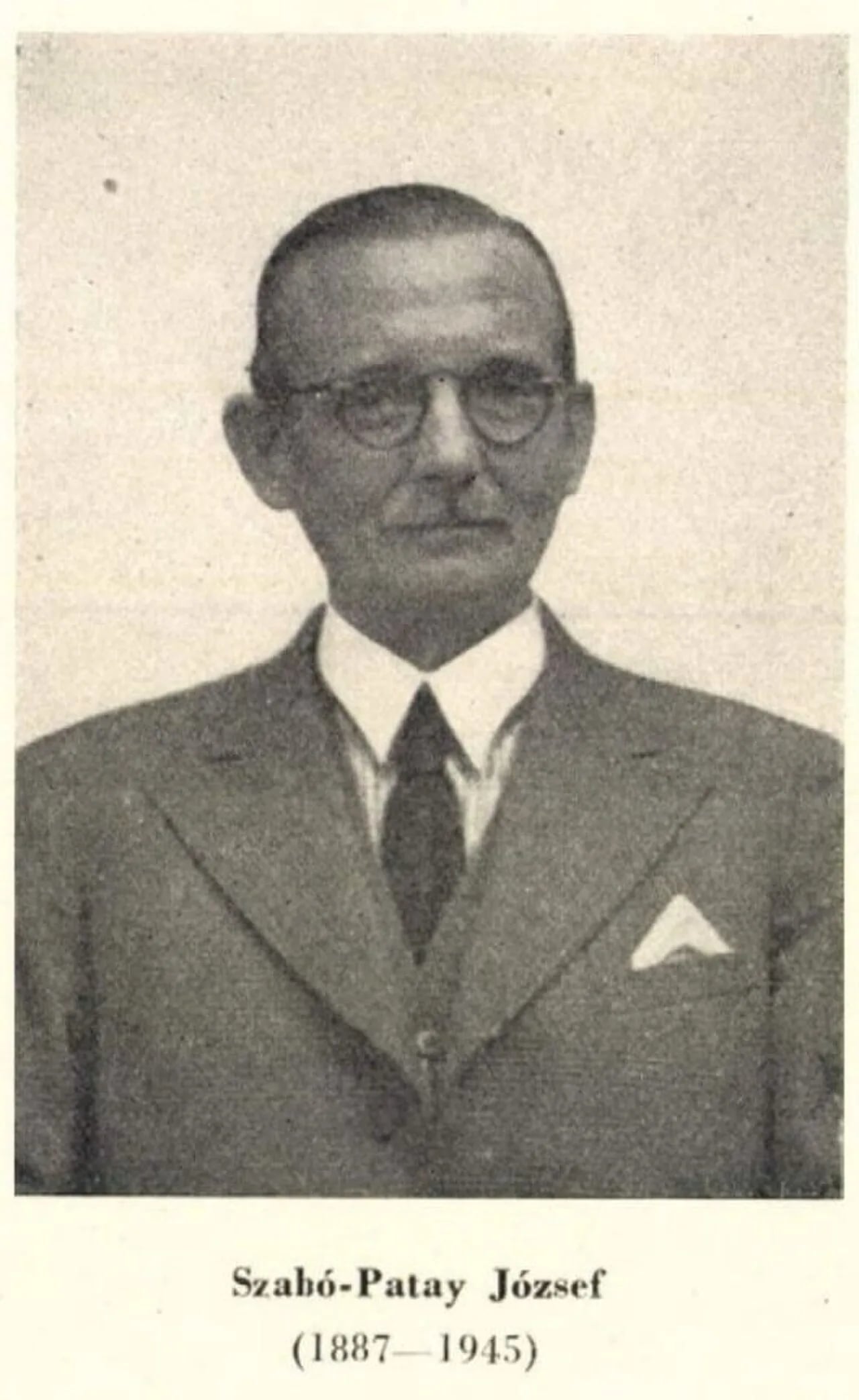 Portrait of József Szabó-Patay (1887–1945) – memorial page