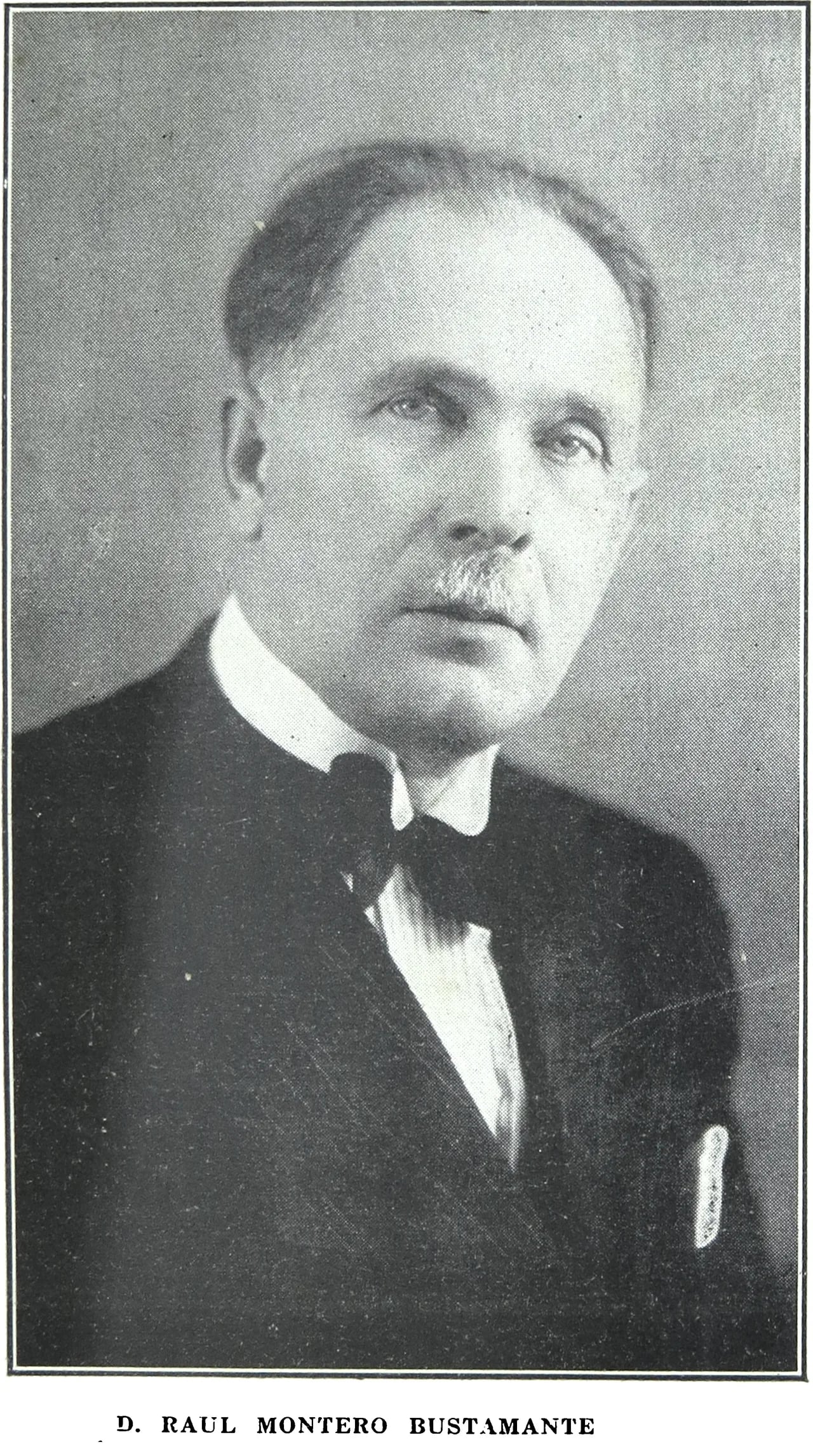 Portrait of Raúl Montero Bustamante (1881–1958) – memorial page