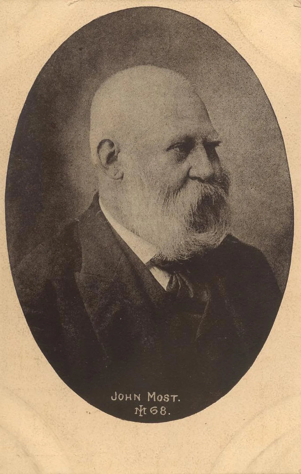 Portrait of Johann Most (1846–1906) – memorial page