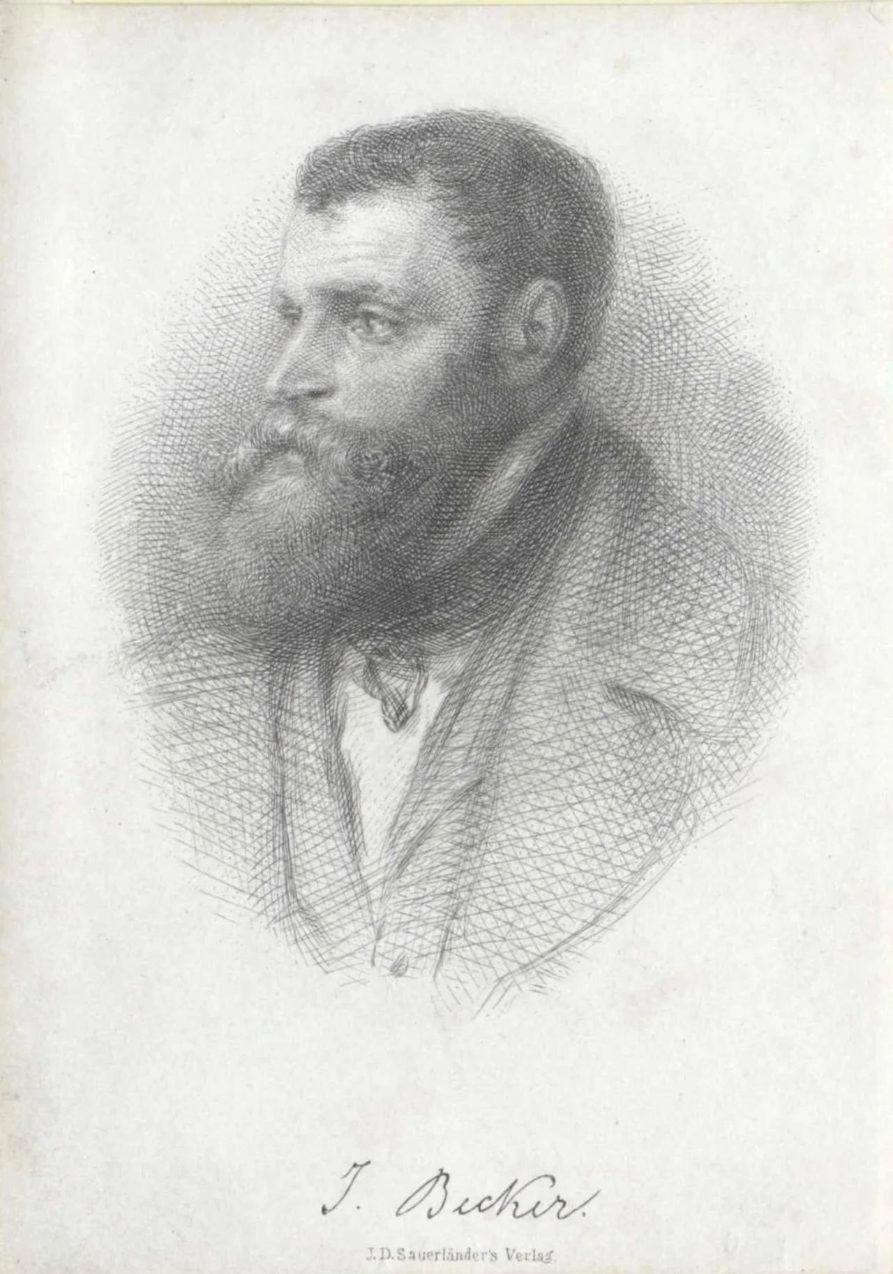 Portrait of Jakob Becker (1810–1872) – memorial page