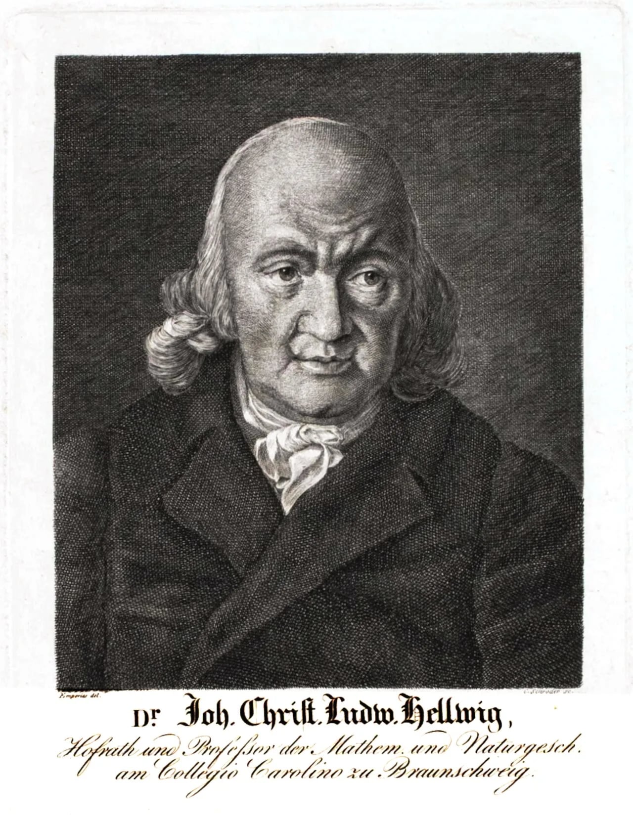 Porträt von Johann Christian Ludwig Hellwig (1743–1831) – Gedenkseite