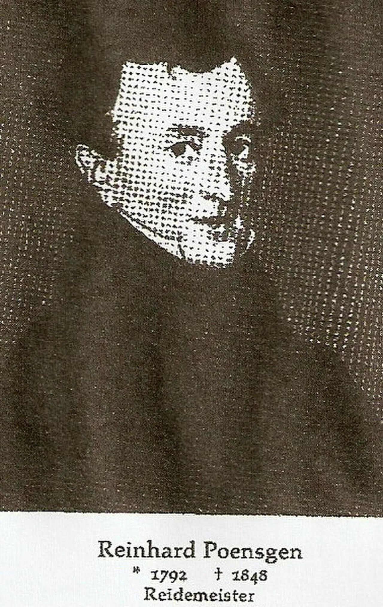 Portrait of Reinhard Poensgen (1792–1848) – memorial page
