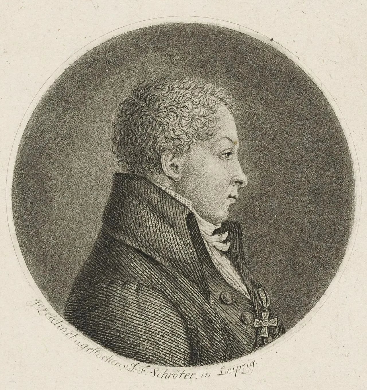 Porträt von Johann Christian Rosenmüller (1771–1820) – Gedenkseite