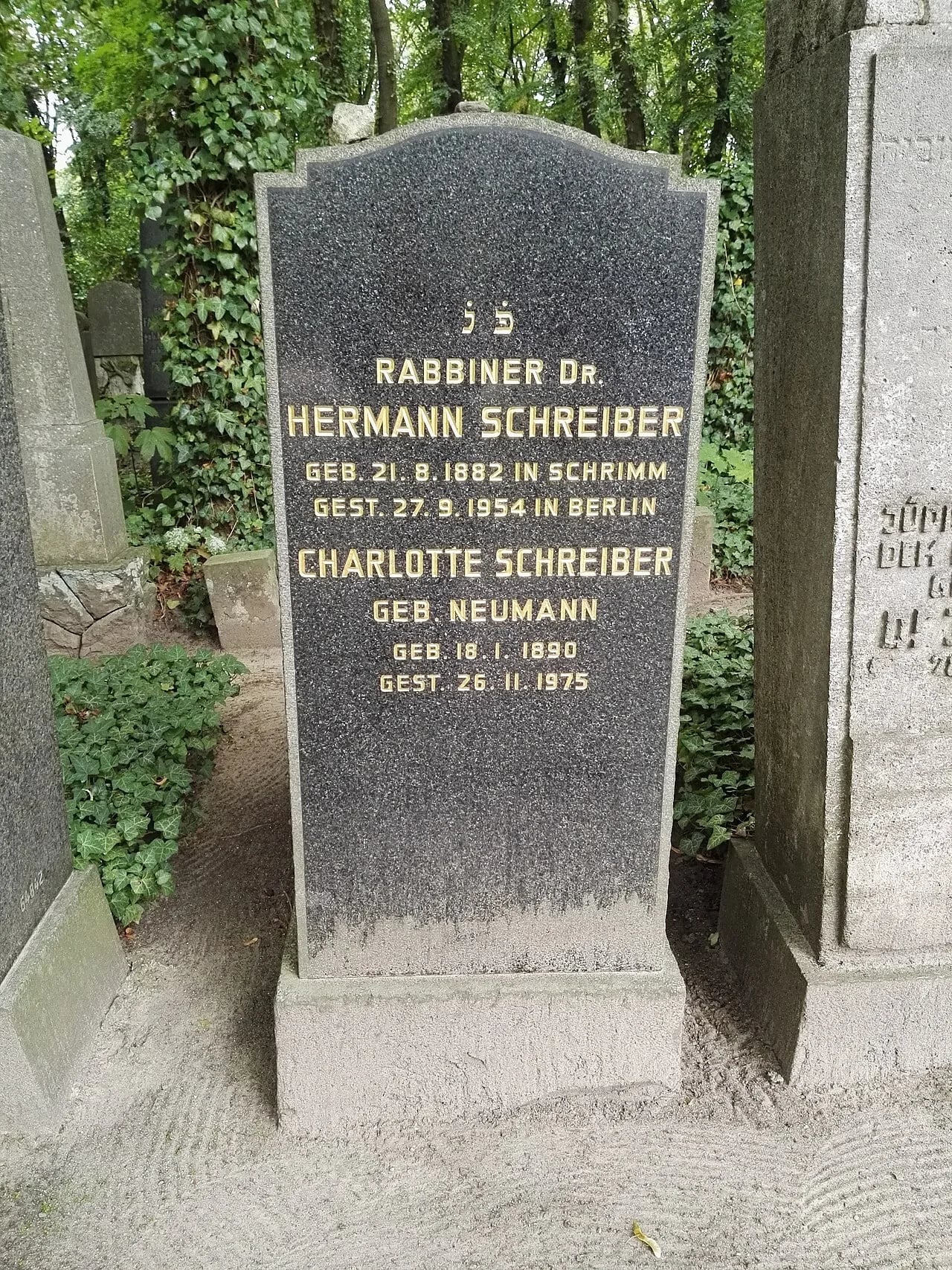 Porträt von Hermann Schreiber (1882–1954) – Gedenkseite