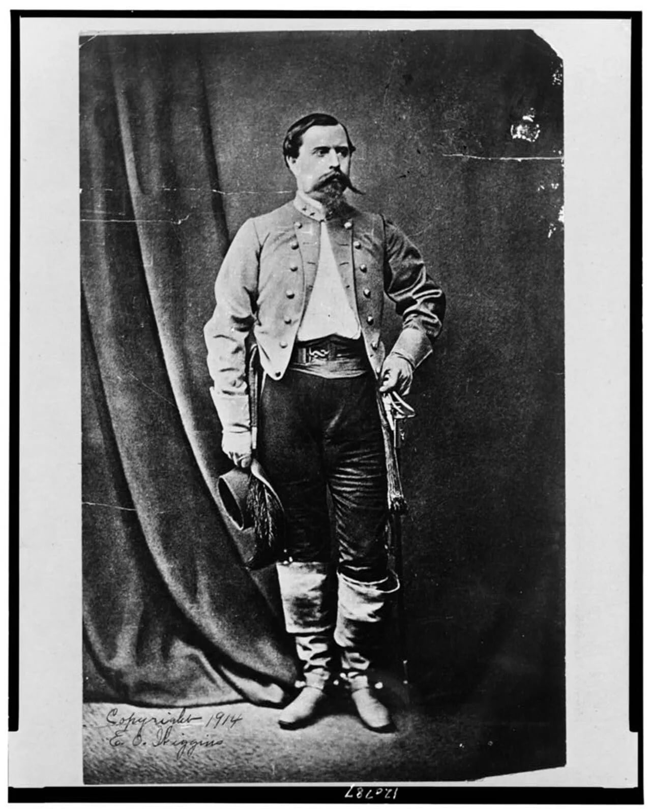 Porträt von Johann August Heinrich Heros von Borcke (1835–1895) – Gedenkseite