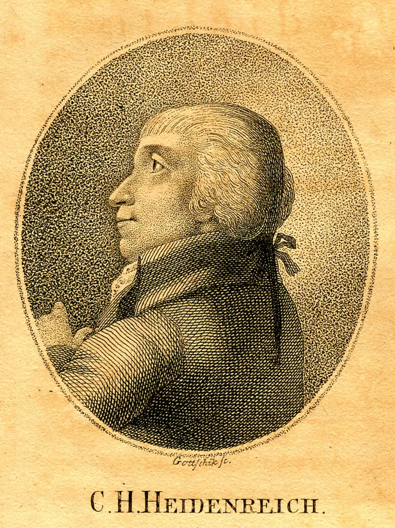 Porträt von Karl Heinrich Heydenreich (1764–1801) – Gedenkseite